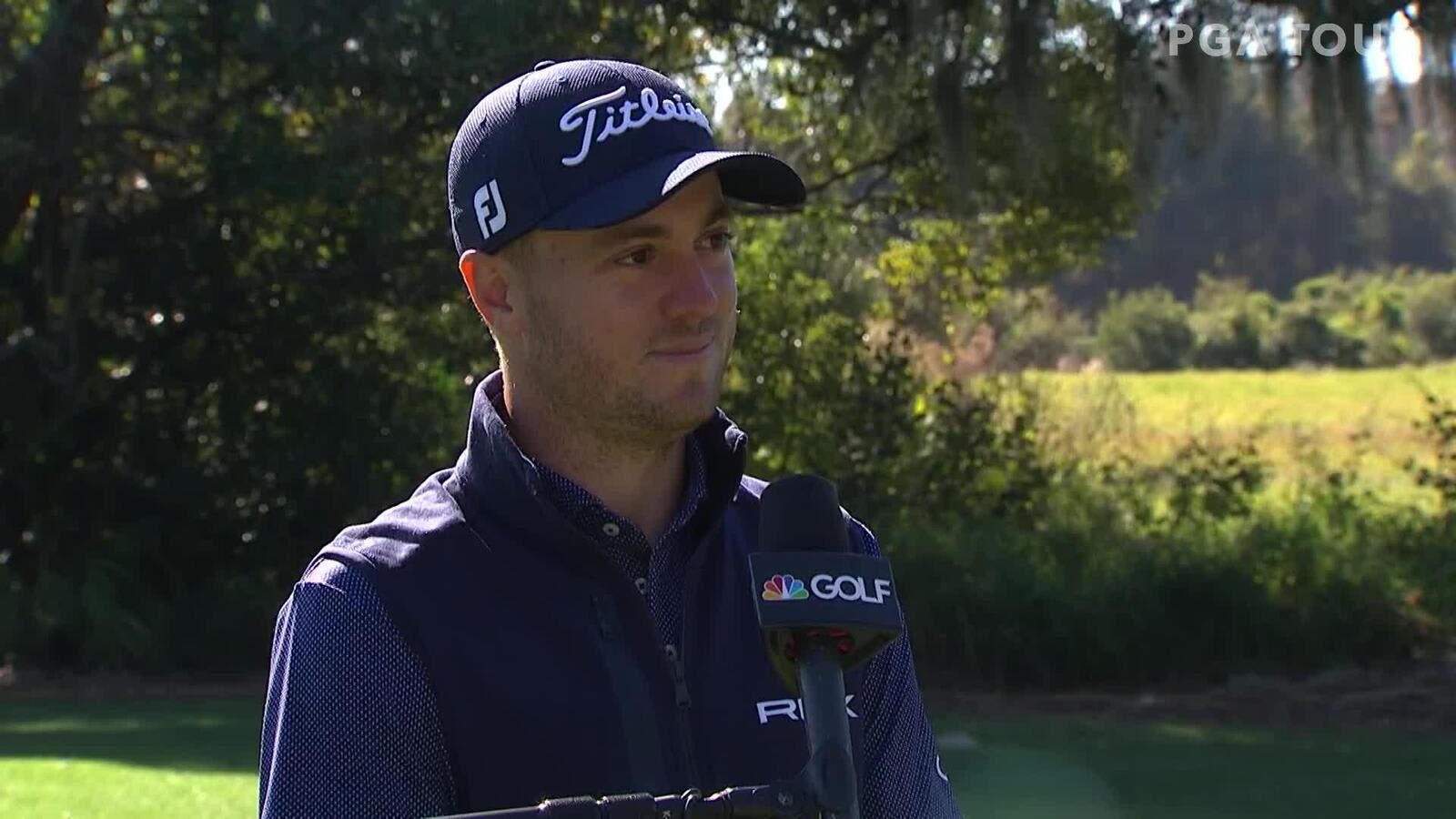 Justin Thomas’ interview at PNC Championship pro-am