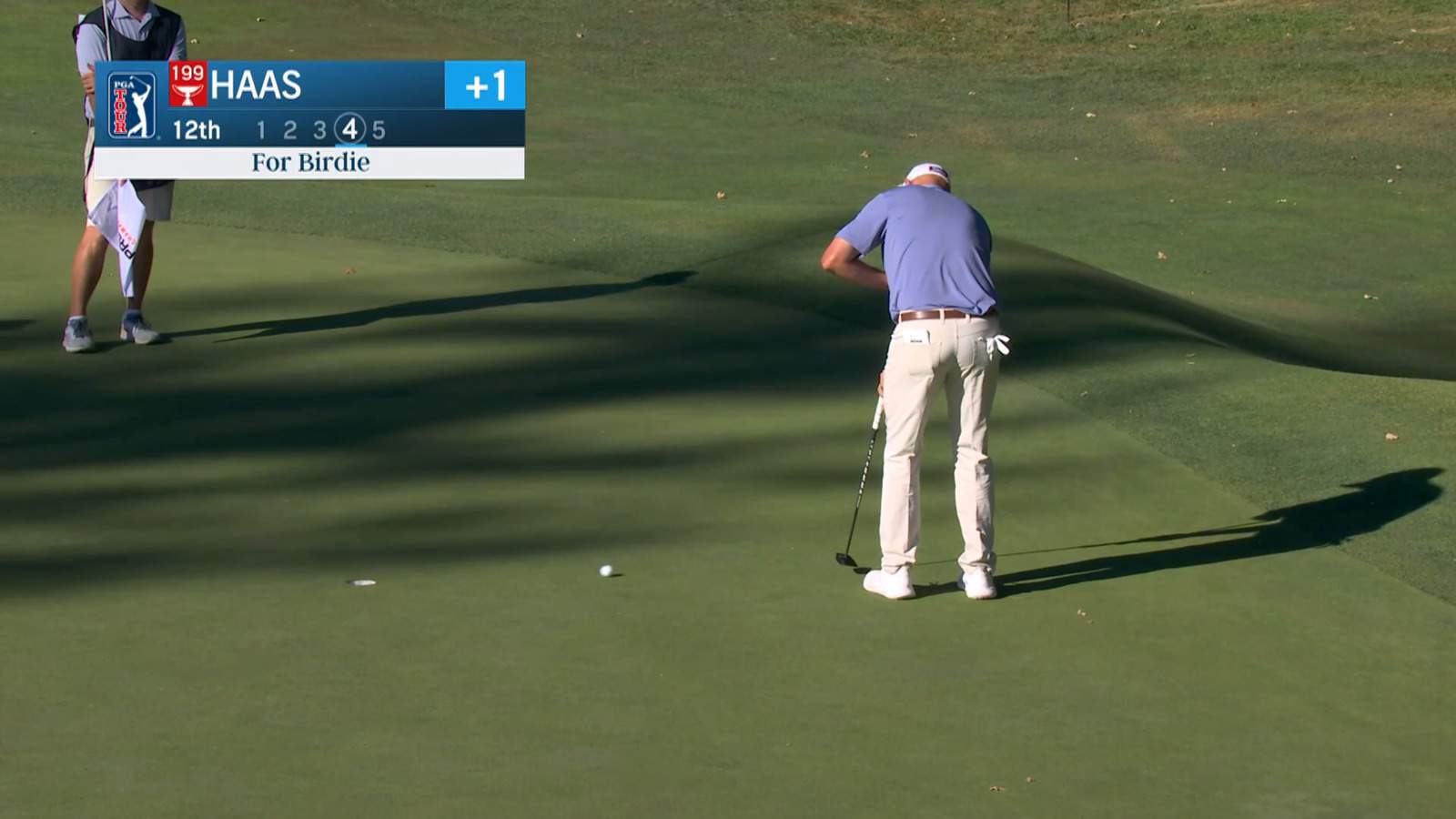 Bill Haas slides in birdie putt at Procore