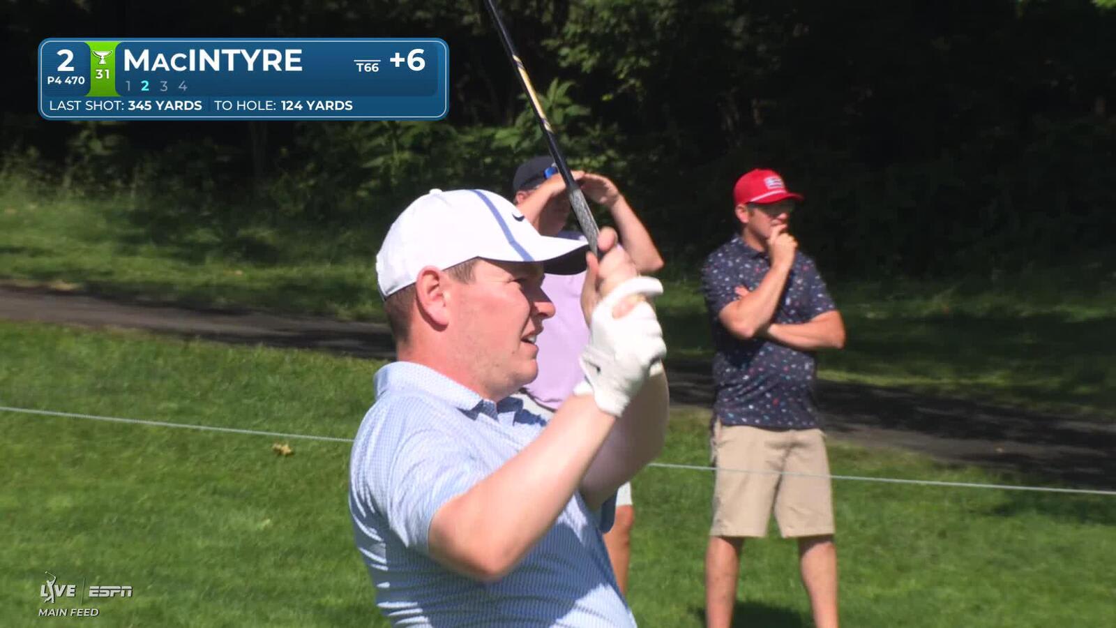 Robert MacIntyre's 122-yard approach sets up birdie on No. 2 at the Memorial