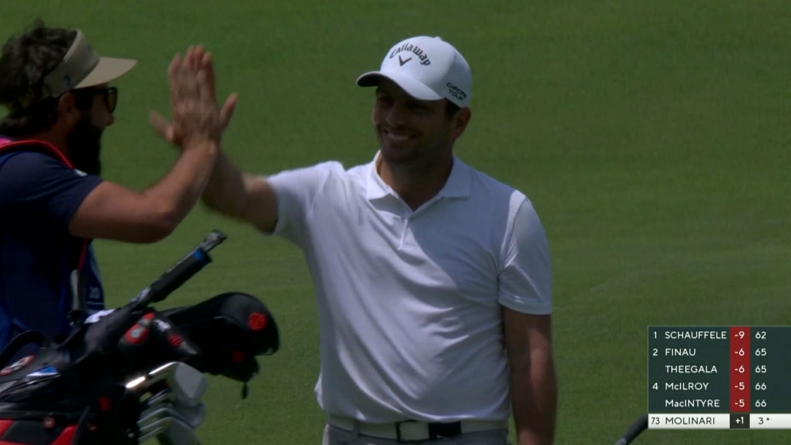 Francesco Molinari holes out for eagle at PGA Championship