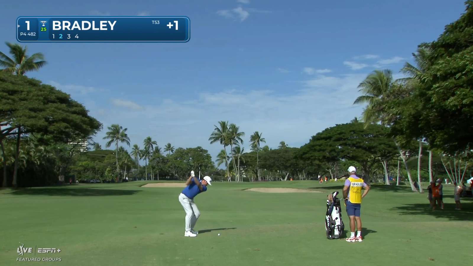 Keegan Bradley hits beautiful approach shot and drains birdie putt at Sony Open