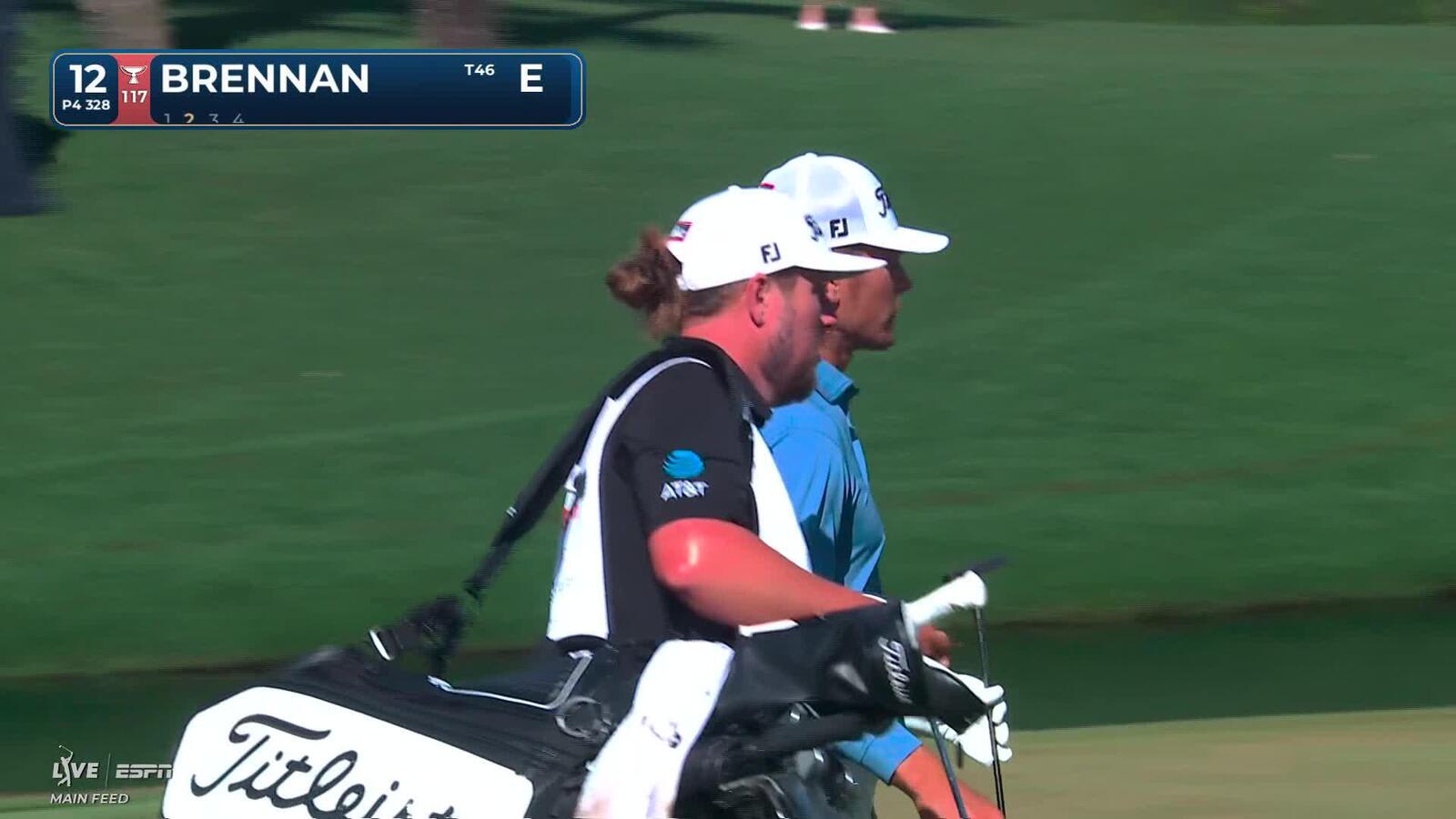 Michael Brennan drains 3-foot birdie putt on No. 12 at THE PLAYERS