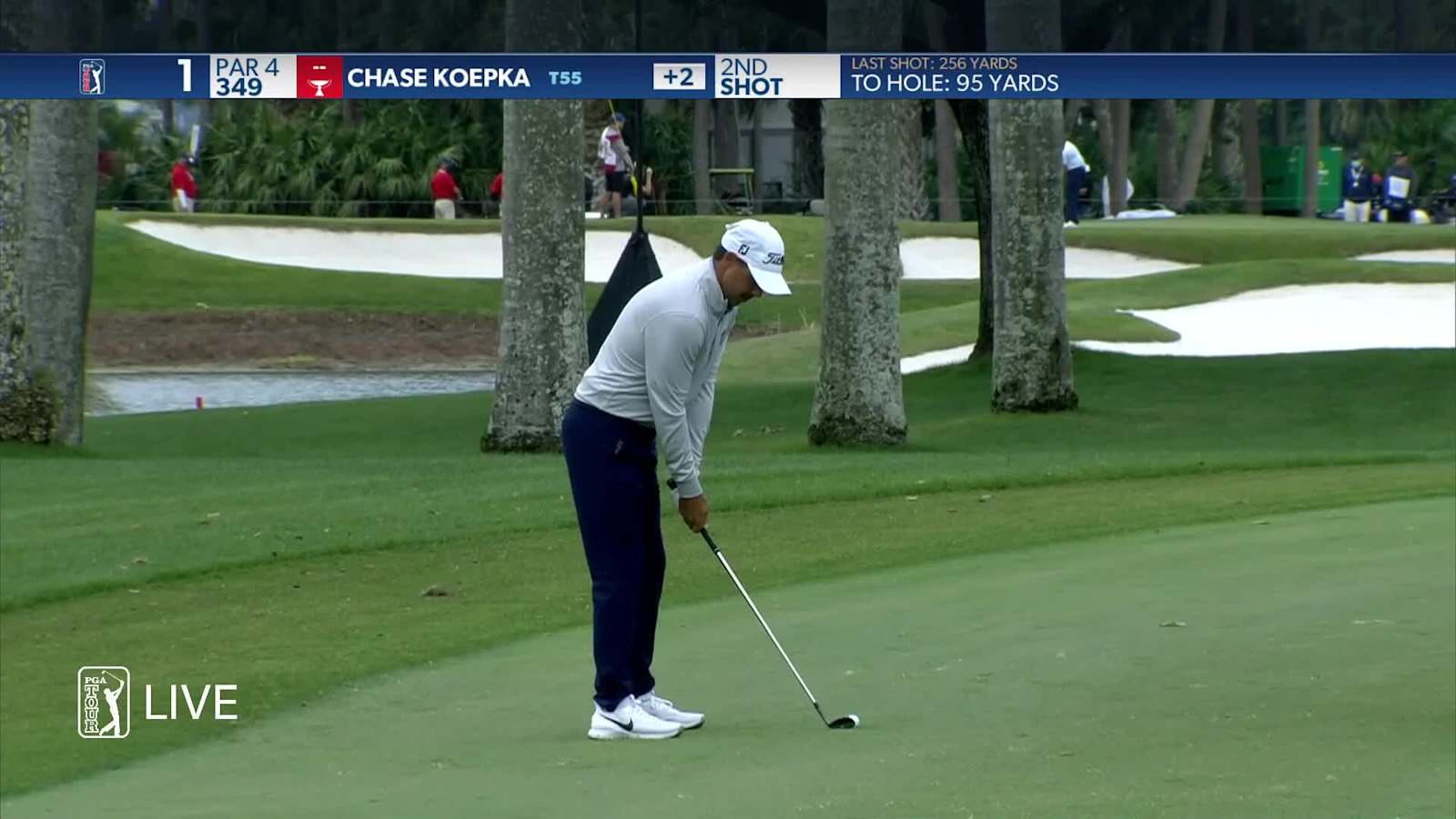 Chase Koepka gets his day started with a birdie on No. 1 in Round 4 at Honda