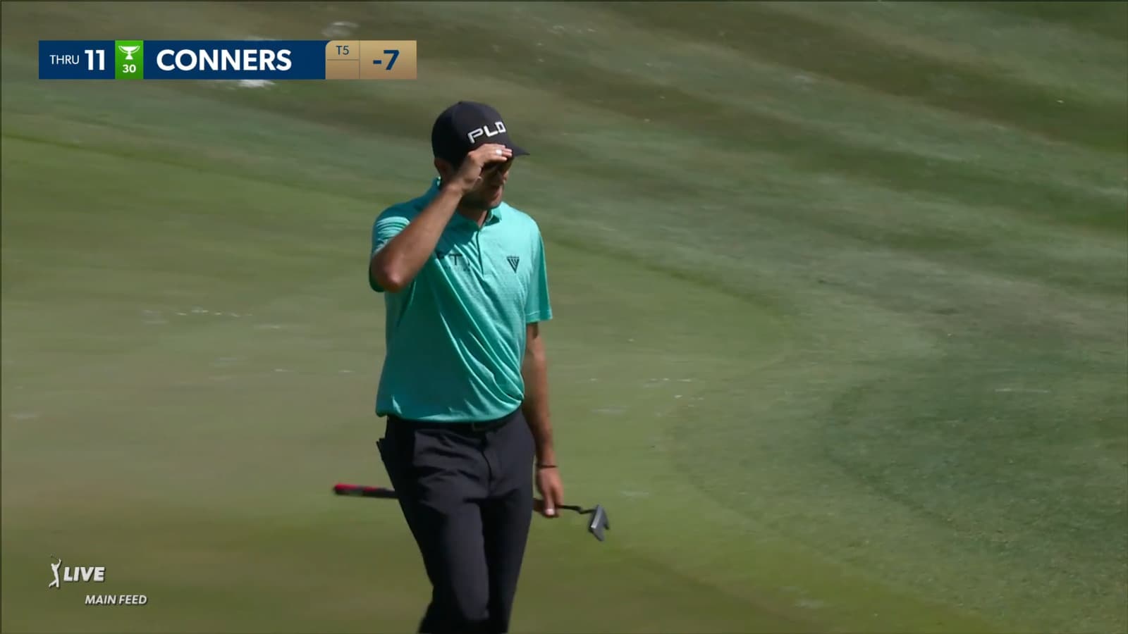 Corey Conners buries 63-foot downhill eagle putt at THE PLAYERS