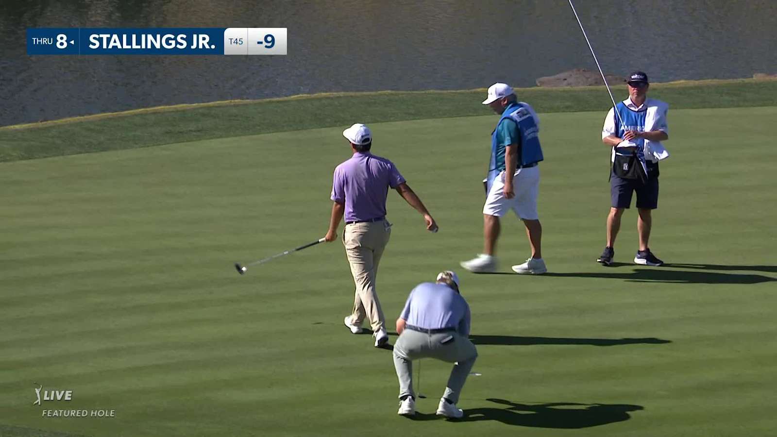 Stephen Stallings Jr. sticks tee shot to set up birdie at The American Express