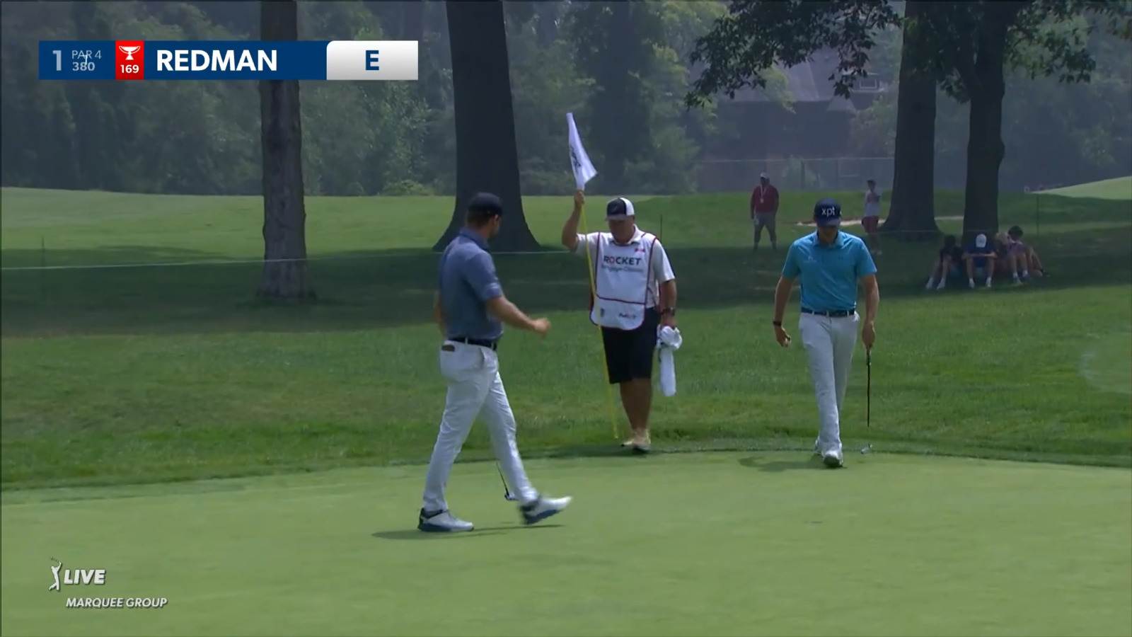 Doc Redman opens with birdie on No. 1 at Rocket Mortgage