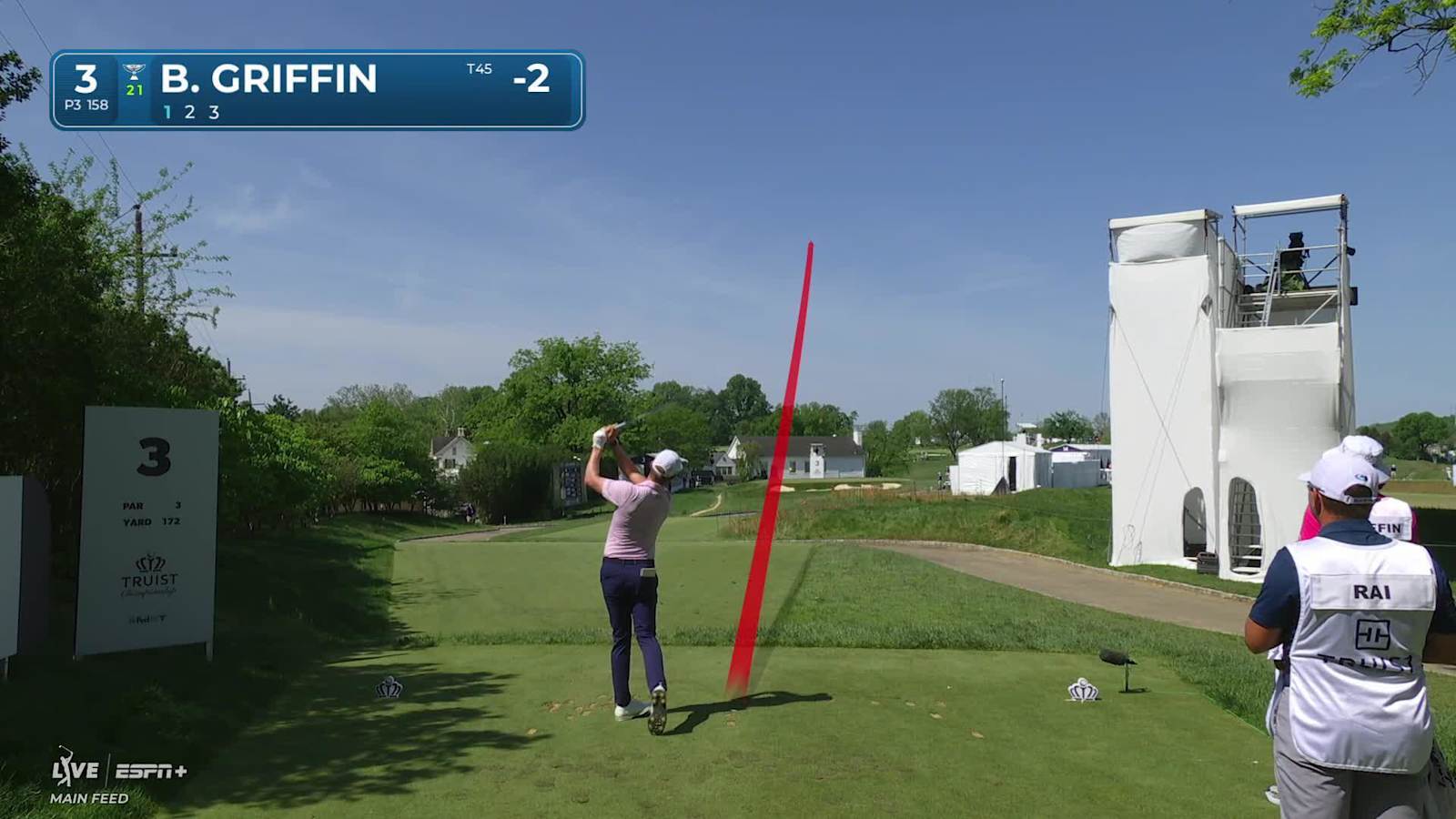 Ben Griffin makes birdie on No. 3 at Truist Championship