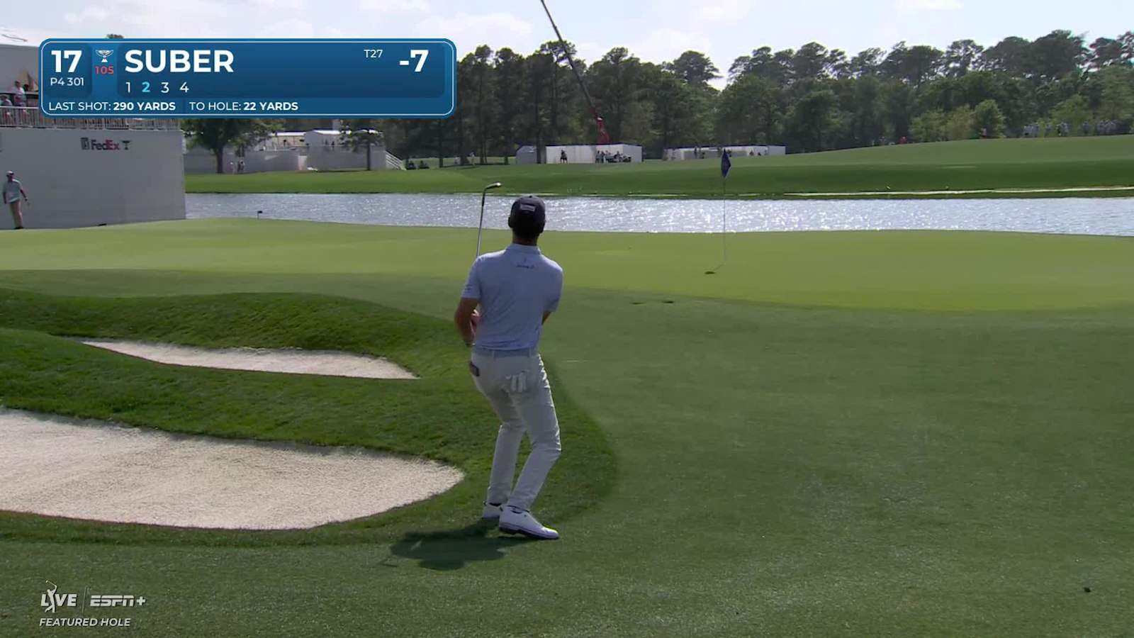 Jackson Suber makes birdie on No. 17 at Houston Open