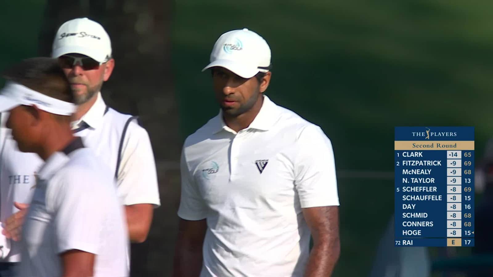 Aaron Rai makes birdie on No. 18 at THE PLAYERS
