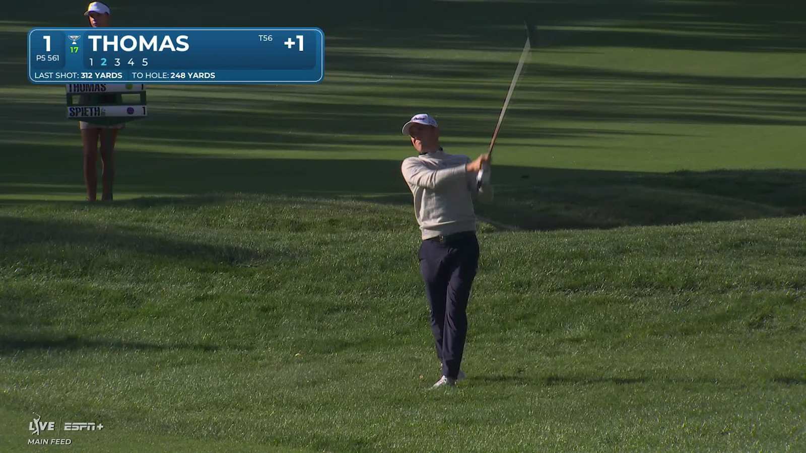 Justin Thomas hits nice shots from rough to set up birdie at Valspar