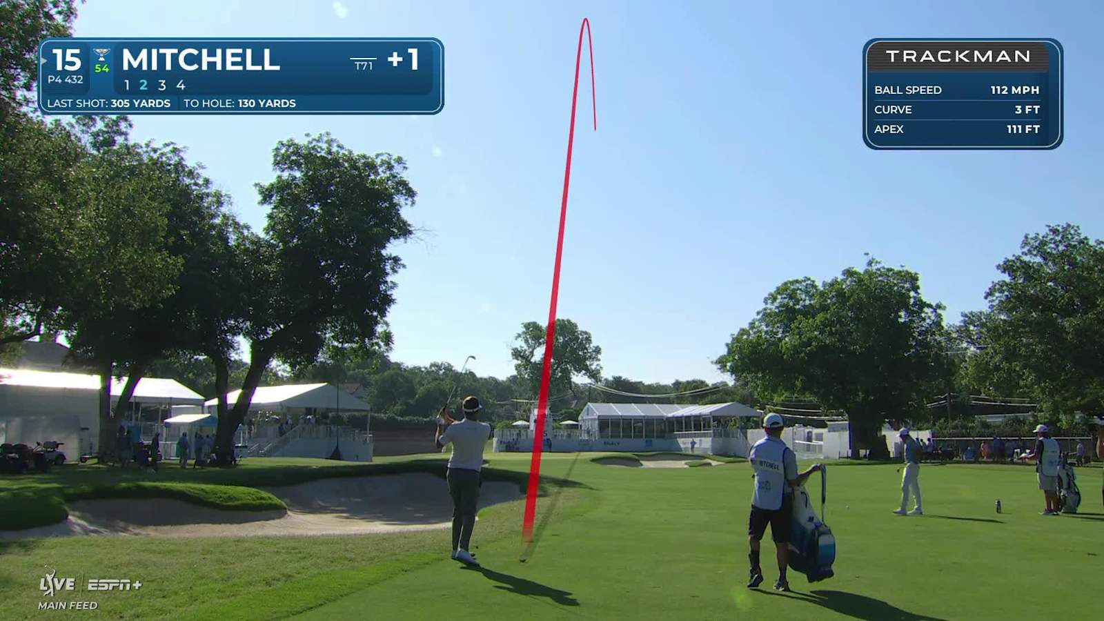 Keith Mitchell makes birdie on No. 15 at Charles Schwab