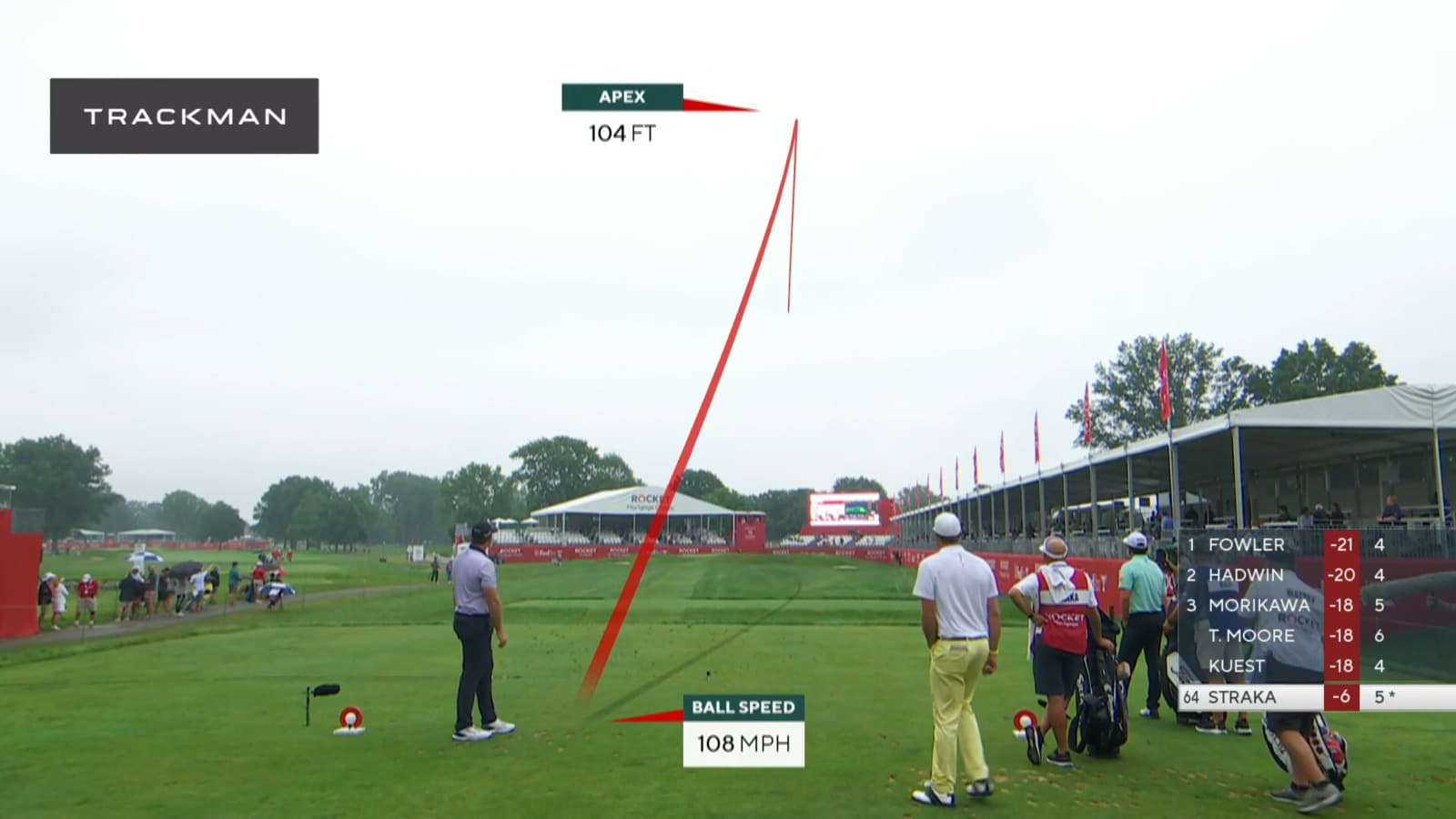 Sepp Straka makes birdie at Rocket Mortgage