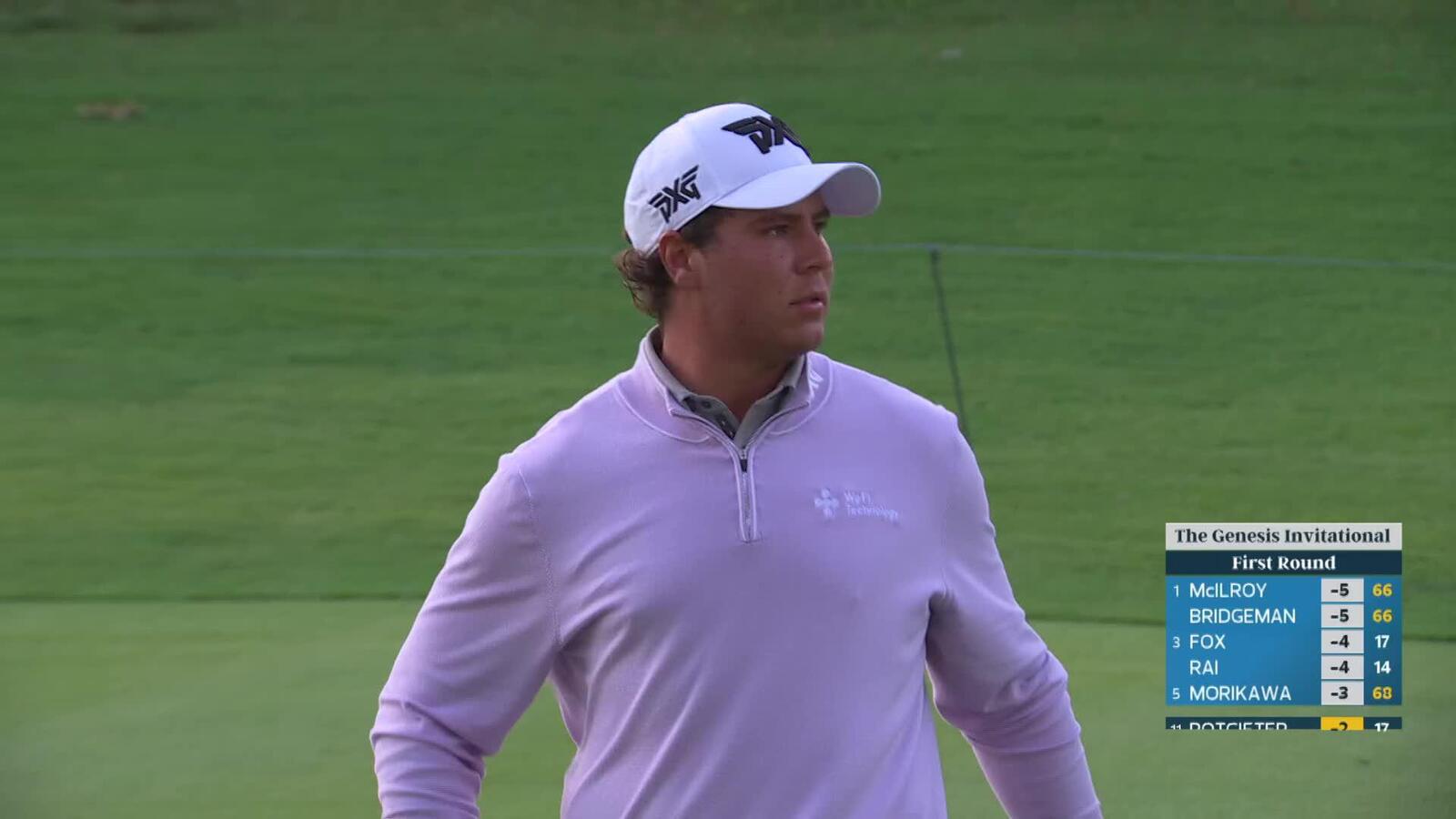 Aldrich Potgieter makes birdie on No. 18 at The Genesis