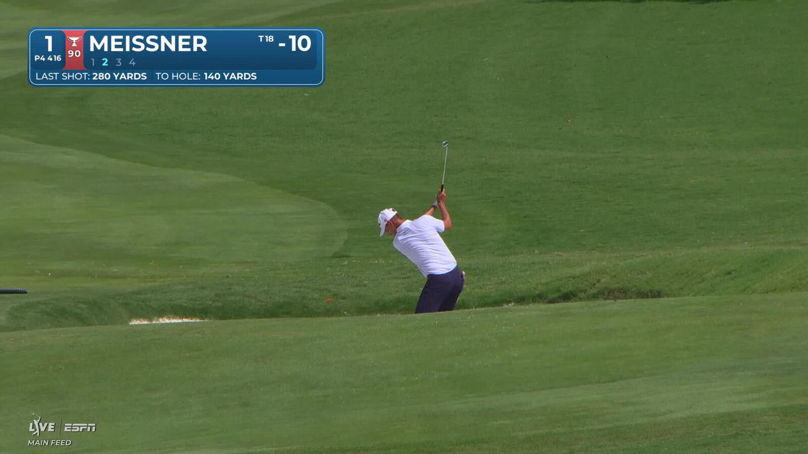 Mac Meissner's 147-yard approach sets up birdie on No. 1 at THE CJ CUP