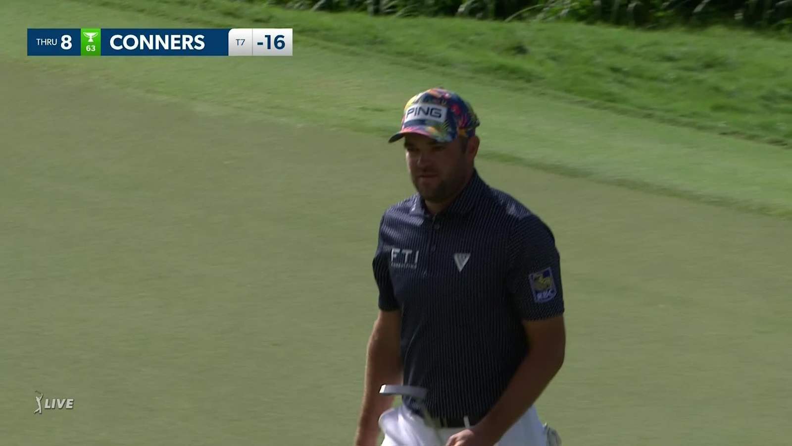 Corey Conners makes birdie on No. 8 at Sentry