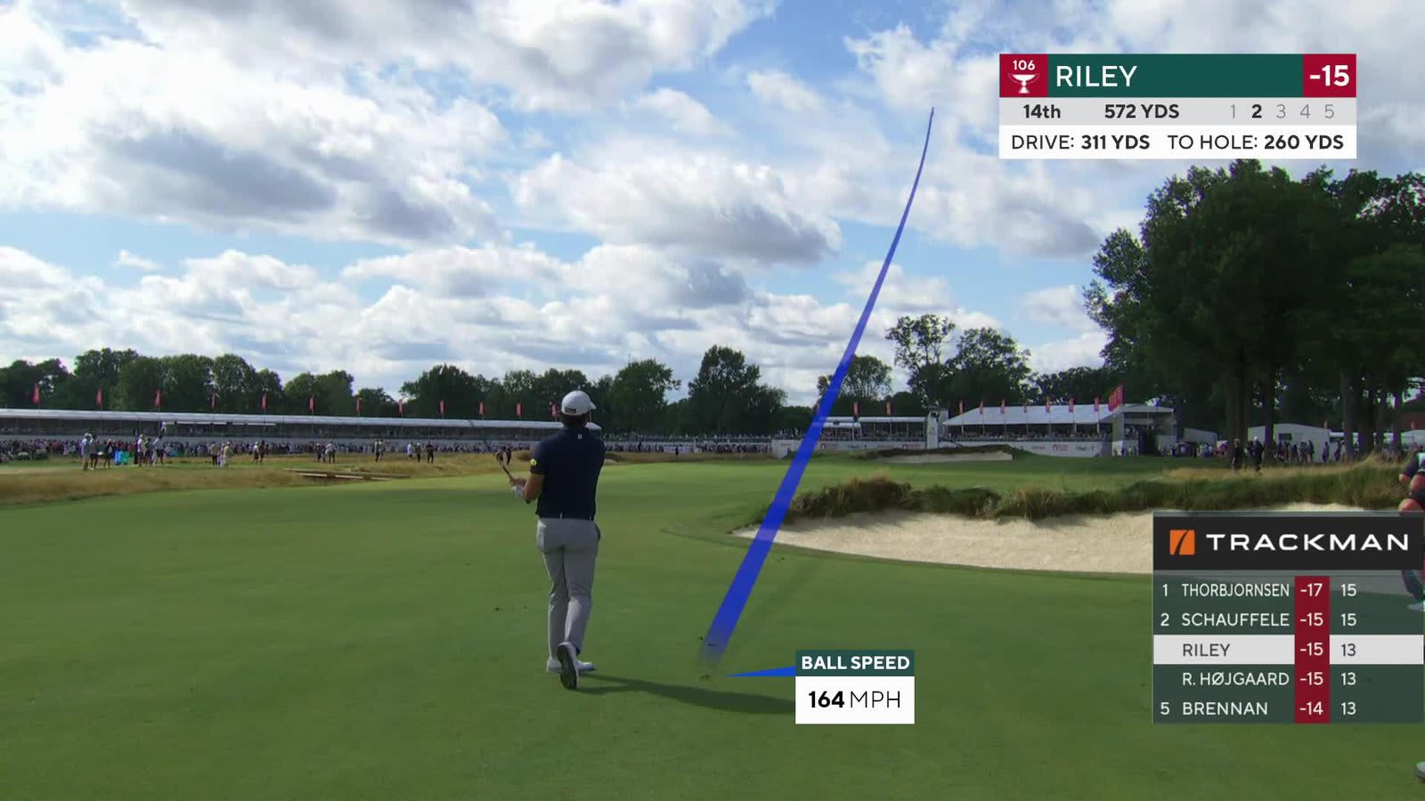 Davis Riley reaches par-5 No. 14 in two, makes birdie at Rocket Classic