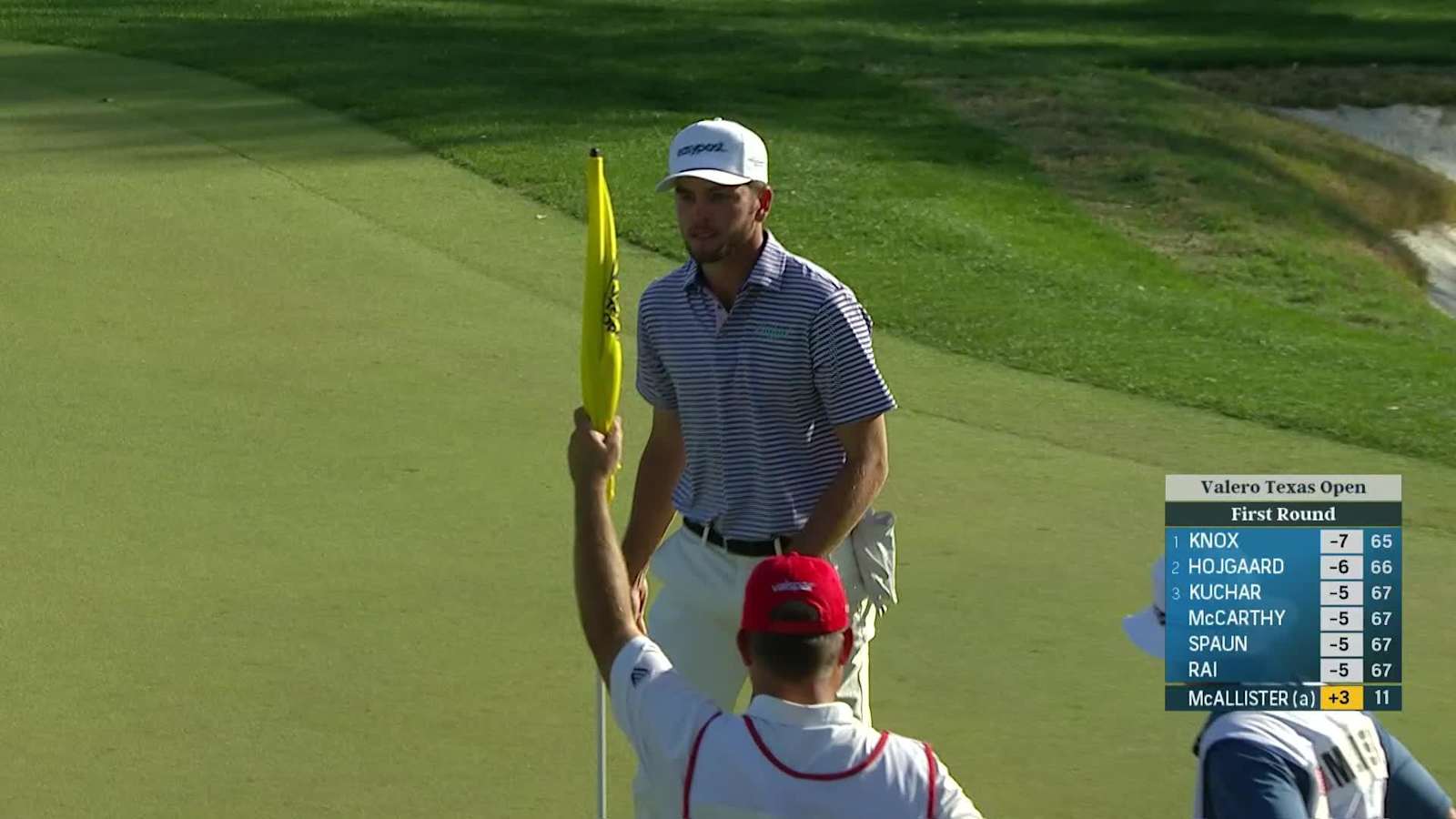 Logan McAllister makes birdie on No. 12 at Valero
