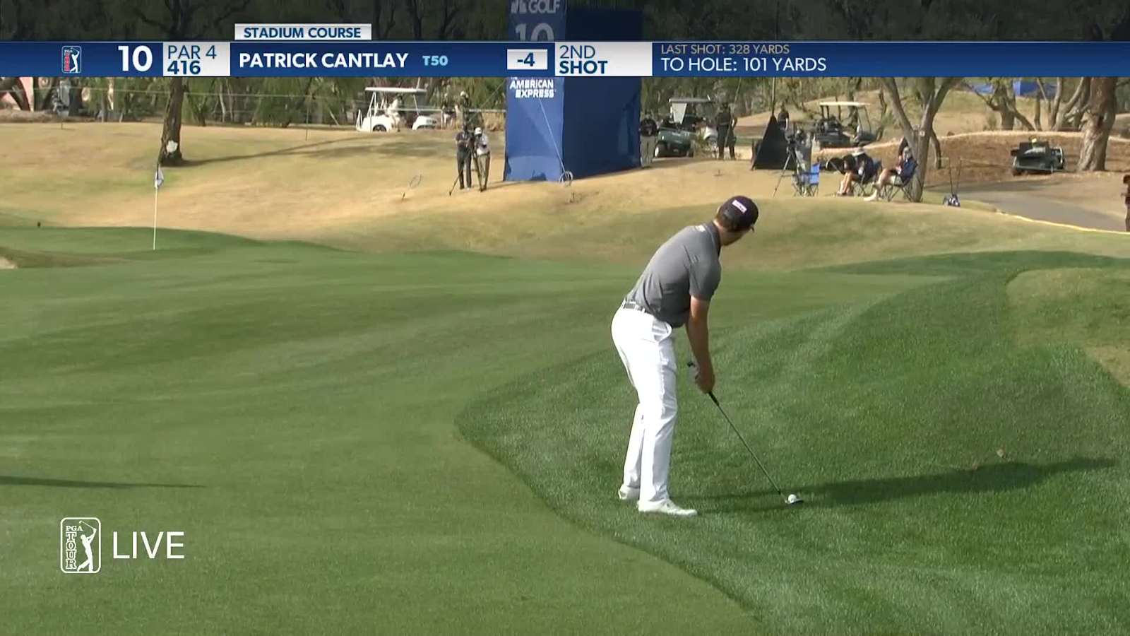 Patrick Cantlay wedges close, curls in birdie at The American Express