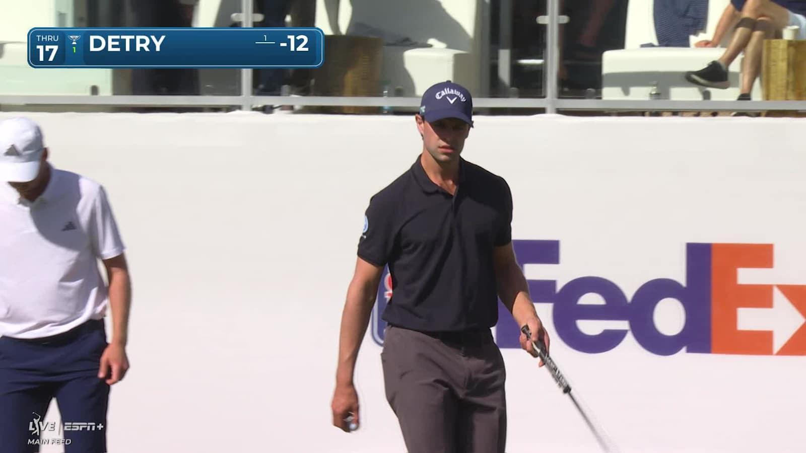 Thomas Detry slides in short birdie putt at WM Phoenix Open