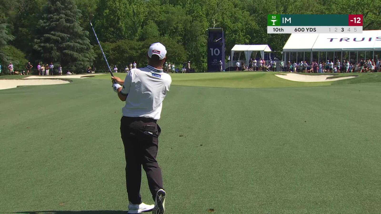 Sungjae Im's 103-yard approach sets up birdie on No. 10 at Truist Championship