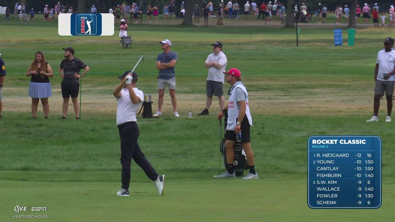 Chandler Blanchet gets up-and-down from 205 yards for birdie on No. 17 at Rocket Classic