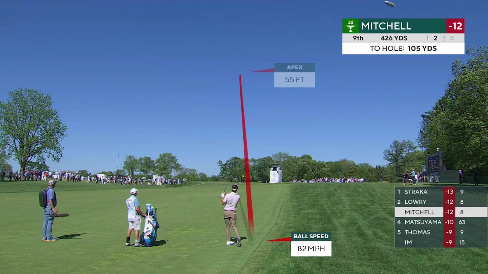 Keith Mitchell makes birdie on No. 9 at Truist Championship