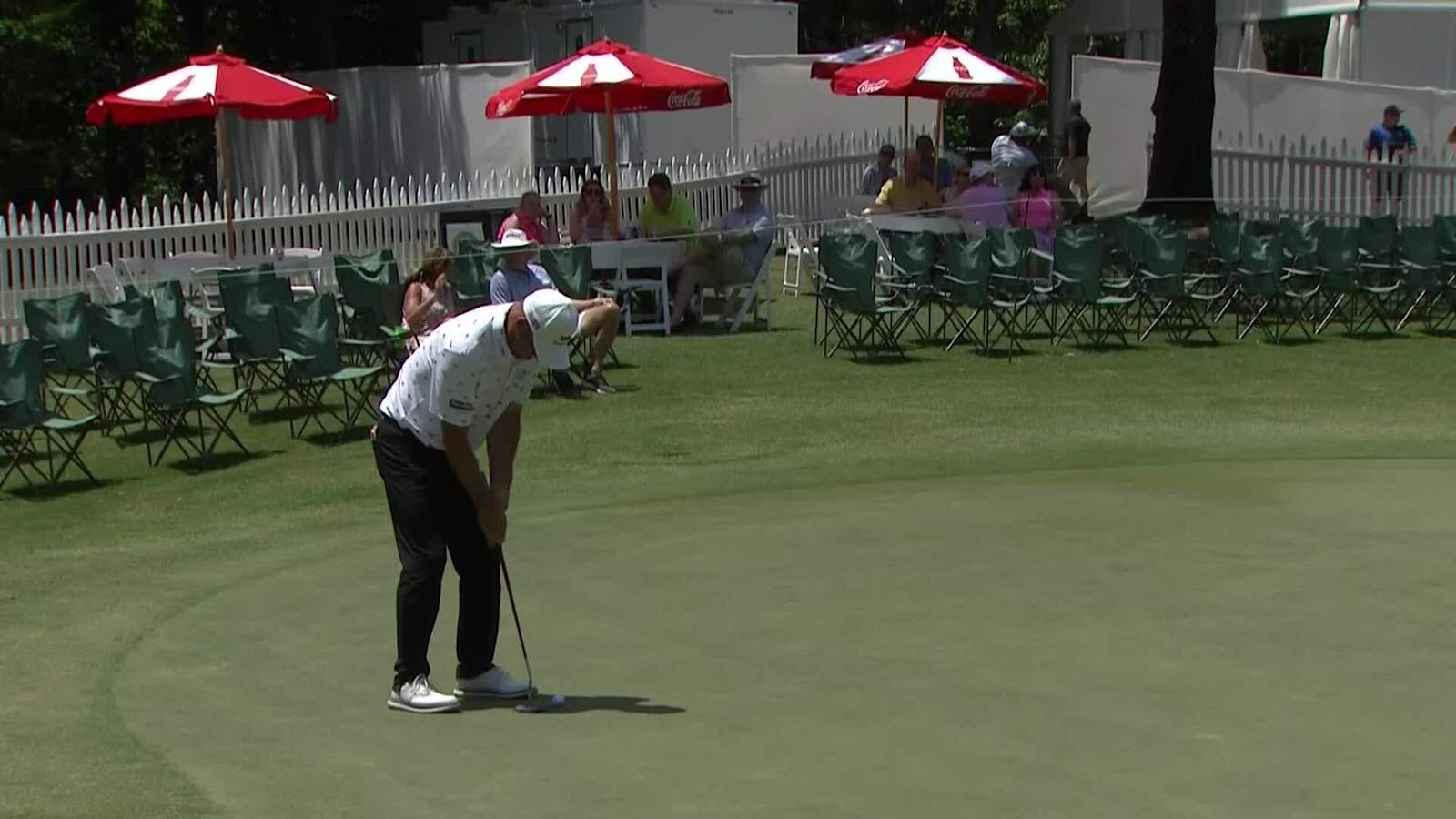 Alex Cejka makes birdie on No. 10 at Tradition
