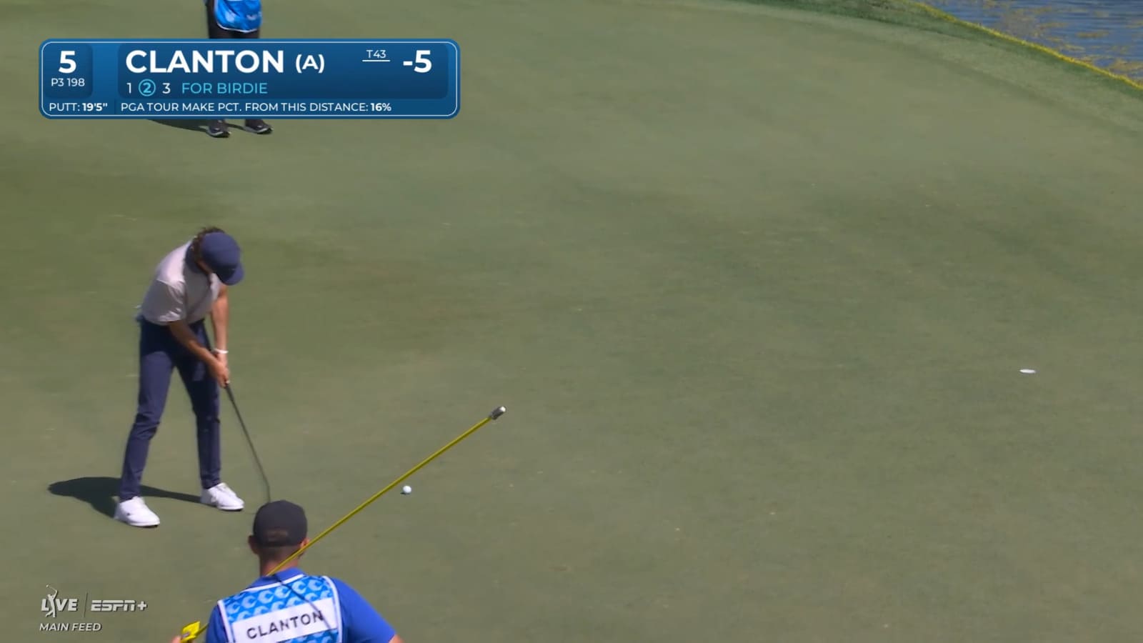 Luke Clanton sinks 19-foot birdie putt at Cognizant Classic