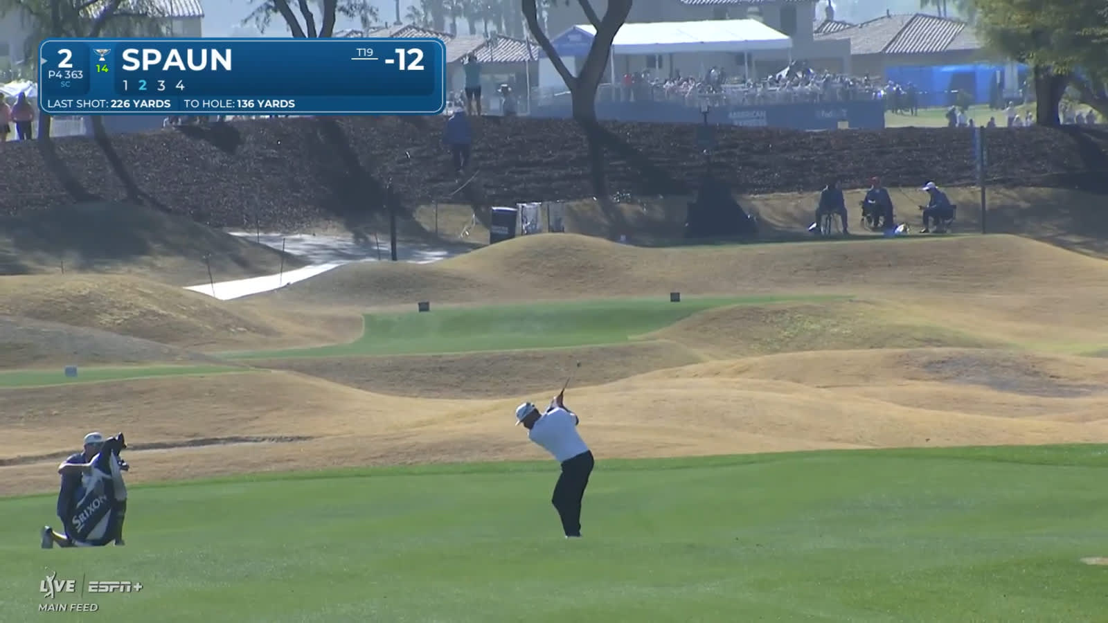 J.J. Spaun goes flagstick hunting and makes birdie at The American Express