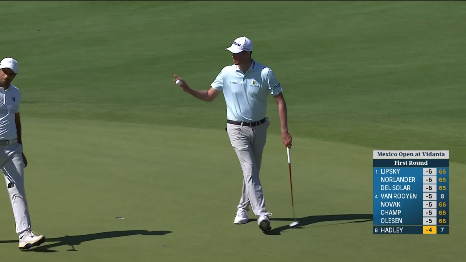 Chesson Hadley's excellent 290-yard drive sets up eagle at Mexico Open