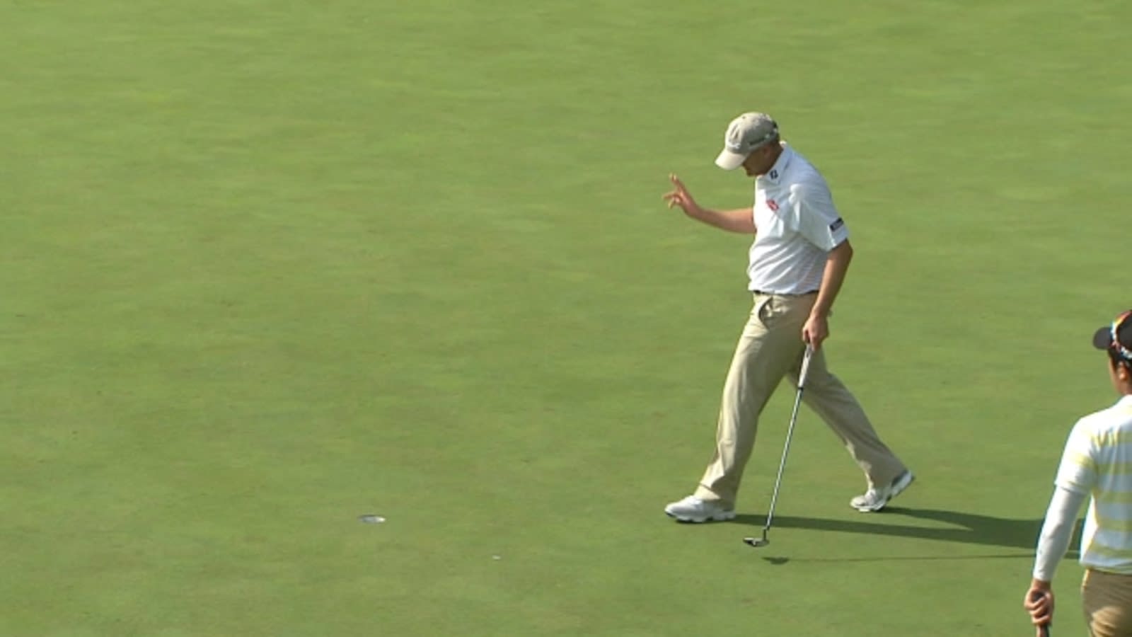 Tom Gillis cards birdie on No. 14 at John Deere