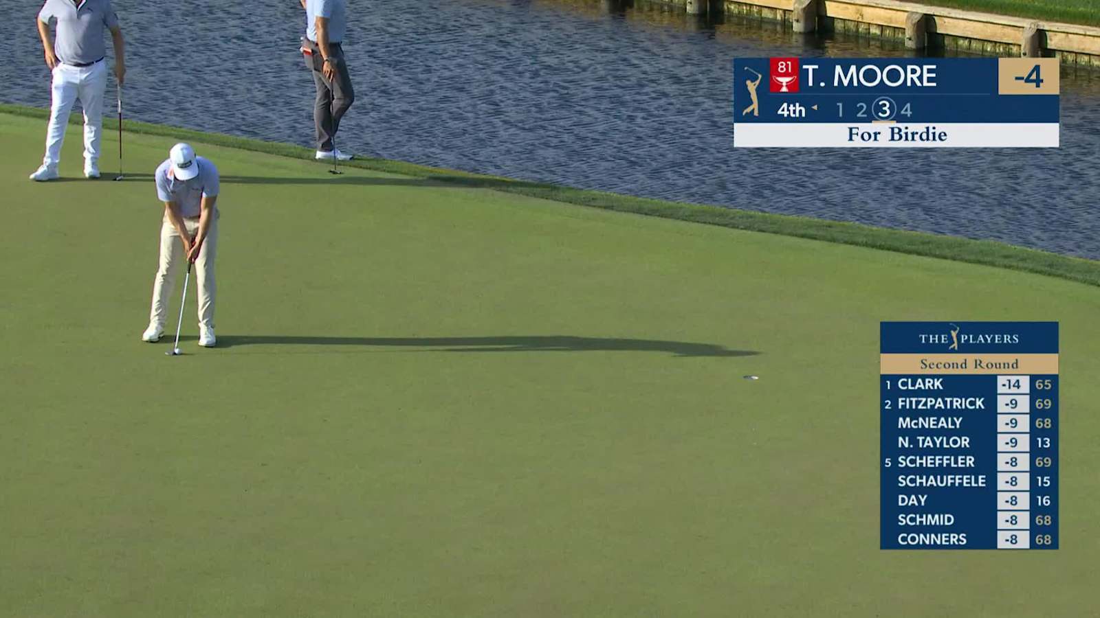 Taylor Moore makes birdie on No. 4 at THE PLAYERS