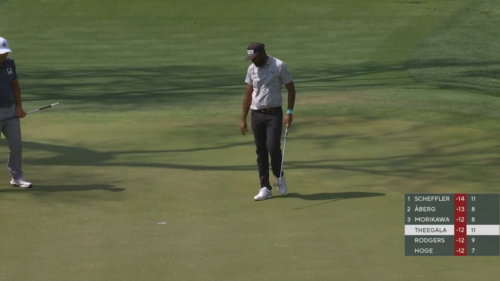 Sahith Theegala curls in birdie putt at RBC Heritage