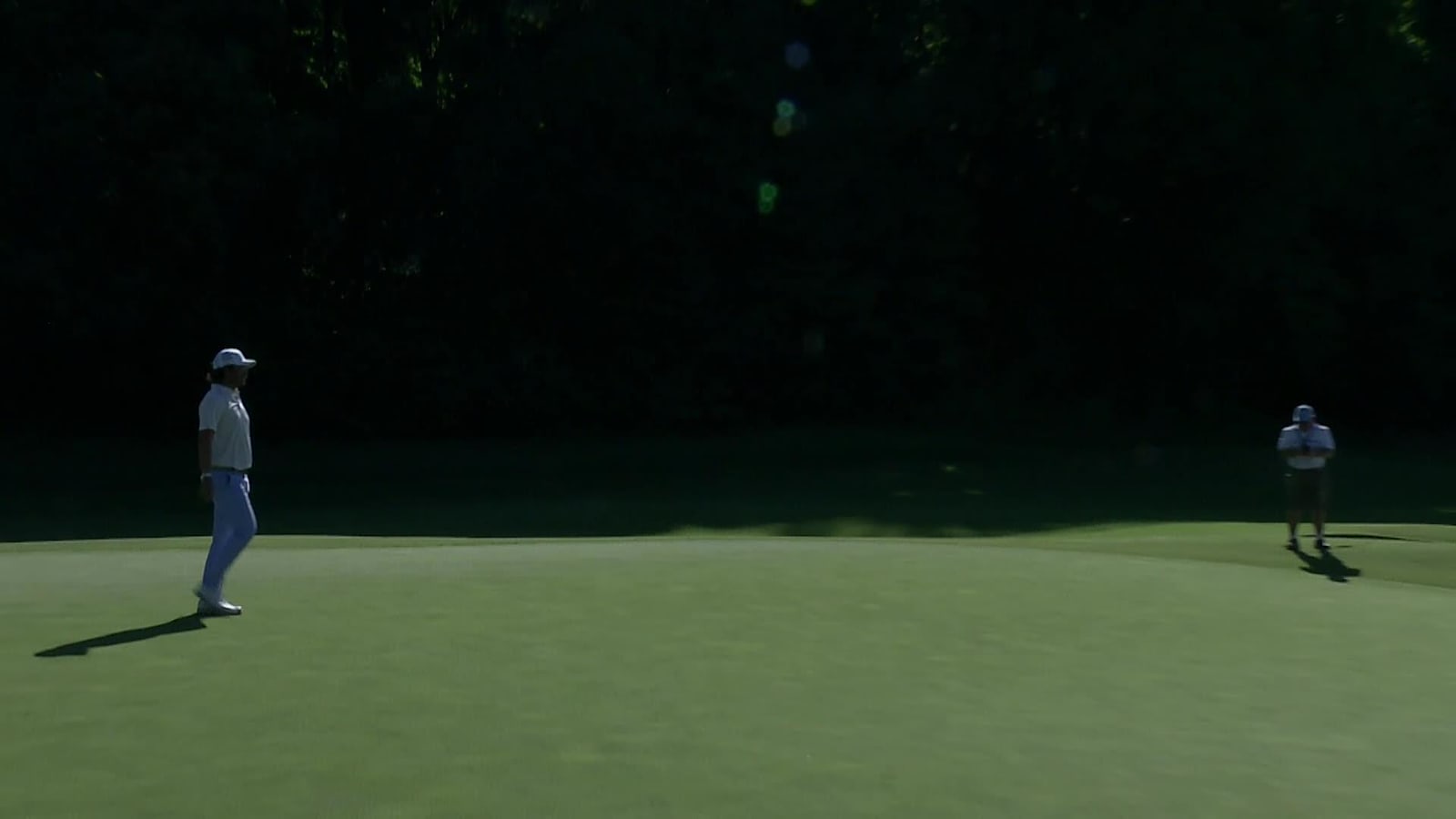 Billy Kennerly sinks a 50-foot birdie putt at BMW Charity Pro-Am