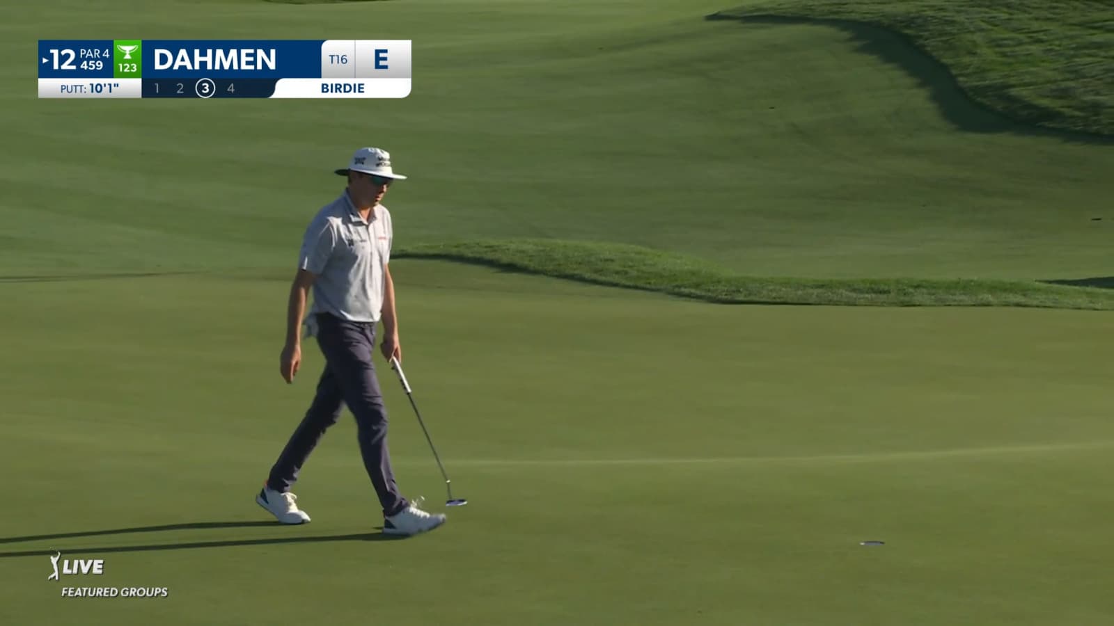 Joel Dahmen drops 10-foot birdie putt at Black Desert