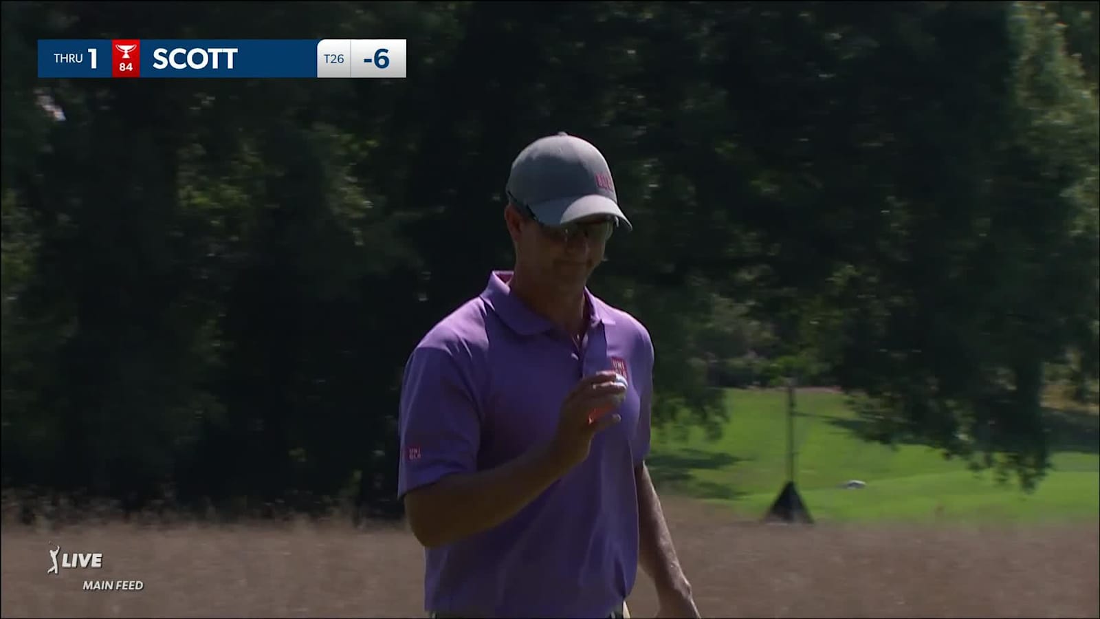 Adam Scott's nice approach leads to birdie at Wyndham