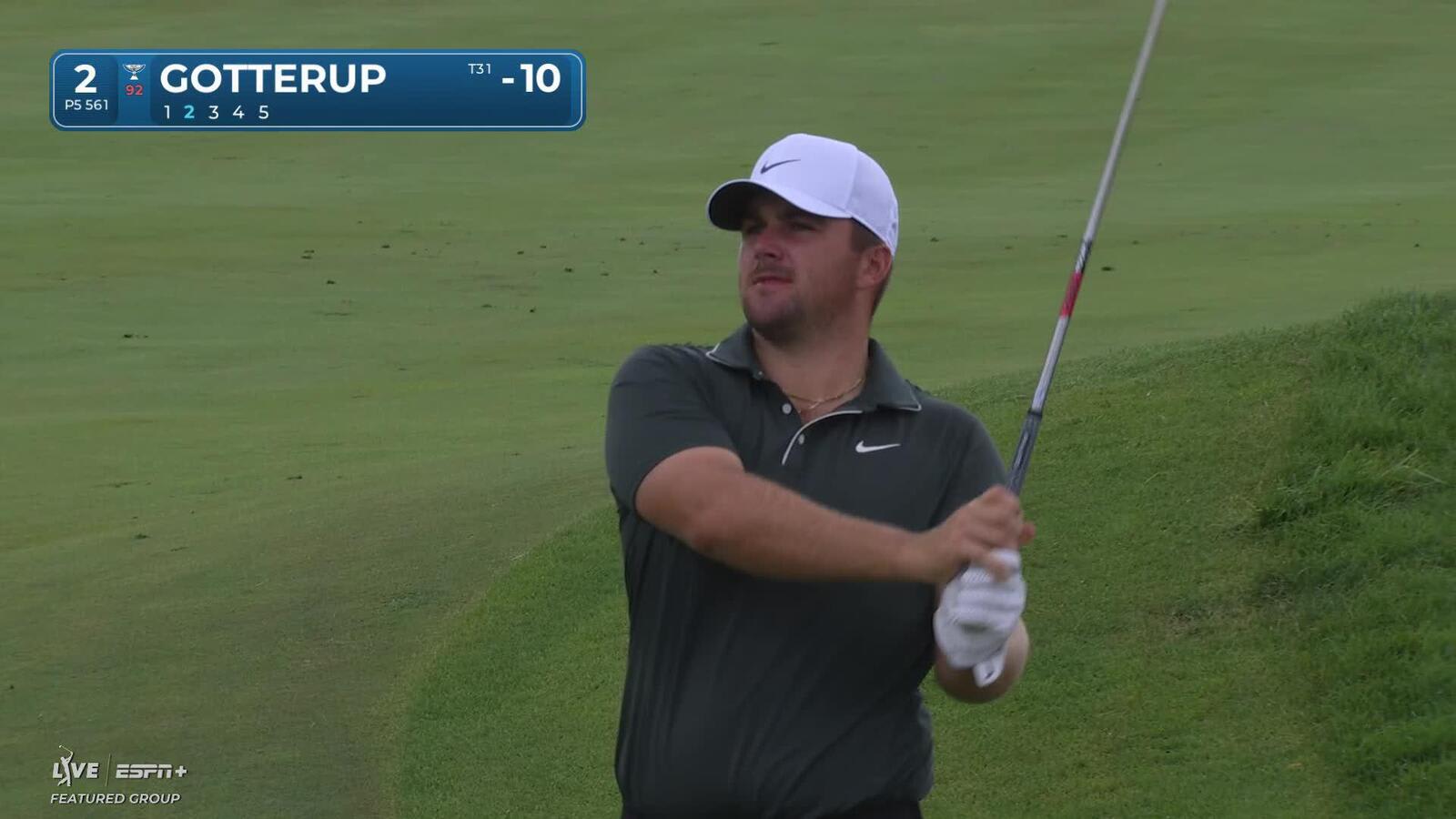 Chris Gotterup makes birdie on No. 2 at John Deere