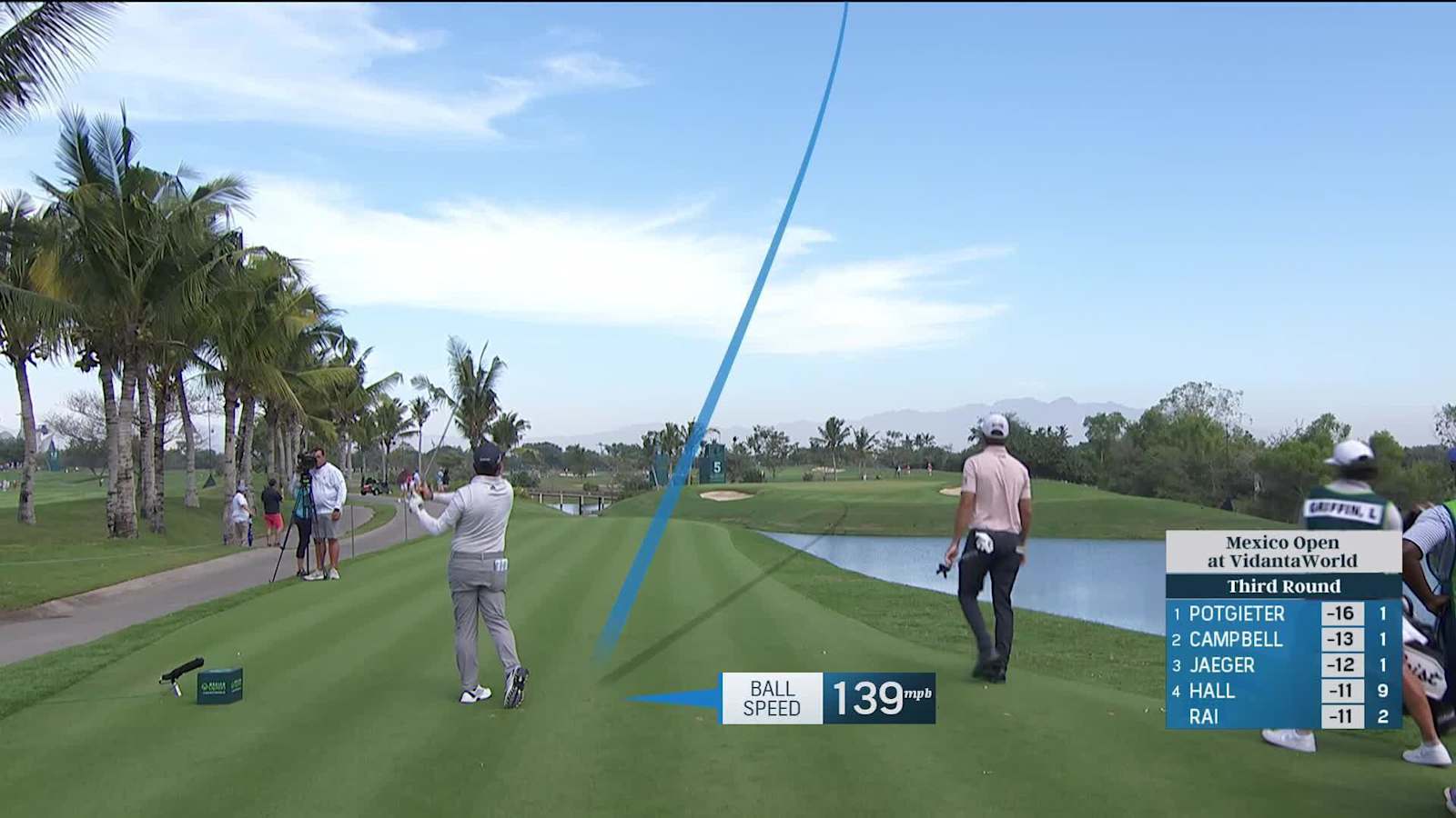 Alejandro Tosti dials in tee shot to set up birdie at Mexico Open