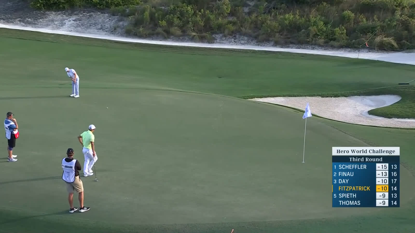 Matt Fitzpatrick buries 46-foot eagle putt at Hero World Challenge