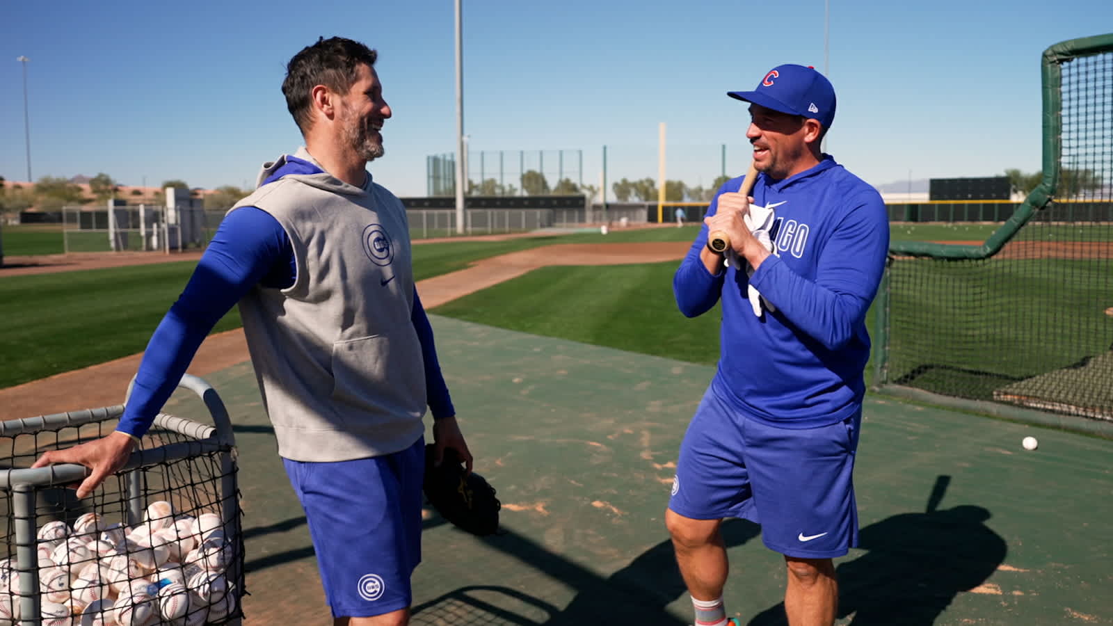 Scott Stallings spends the day with Yan Gomes and Chicago Cubs