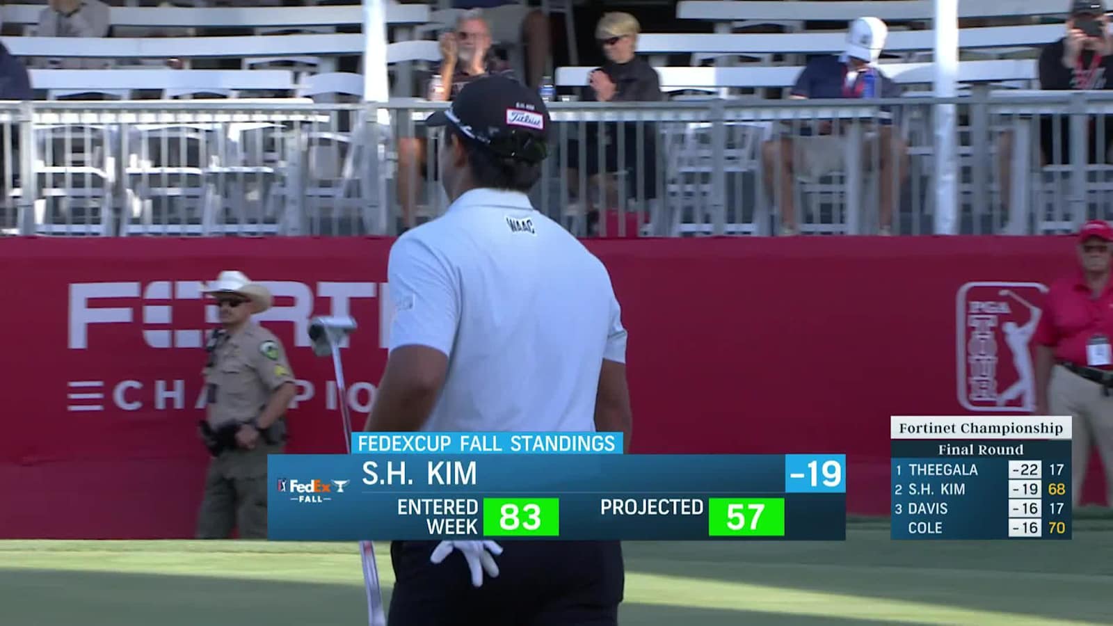 S.H. Kim makes birdie on No. 18 at Fortinet Championship