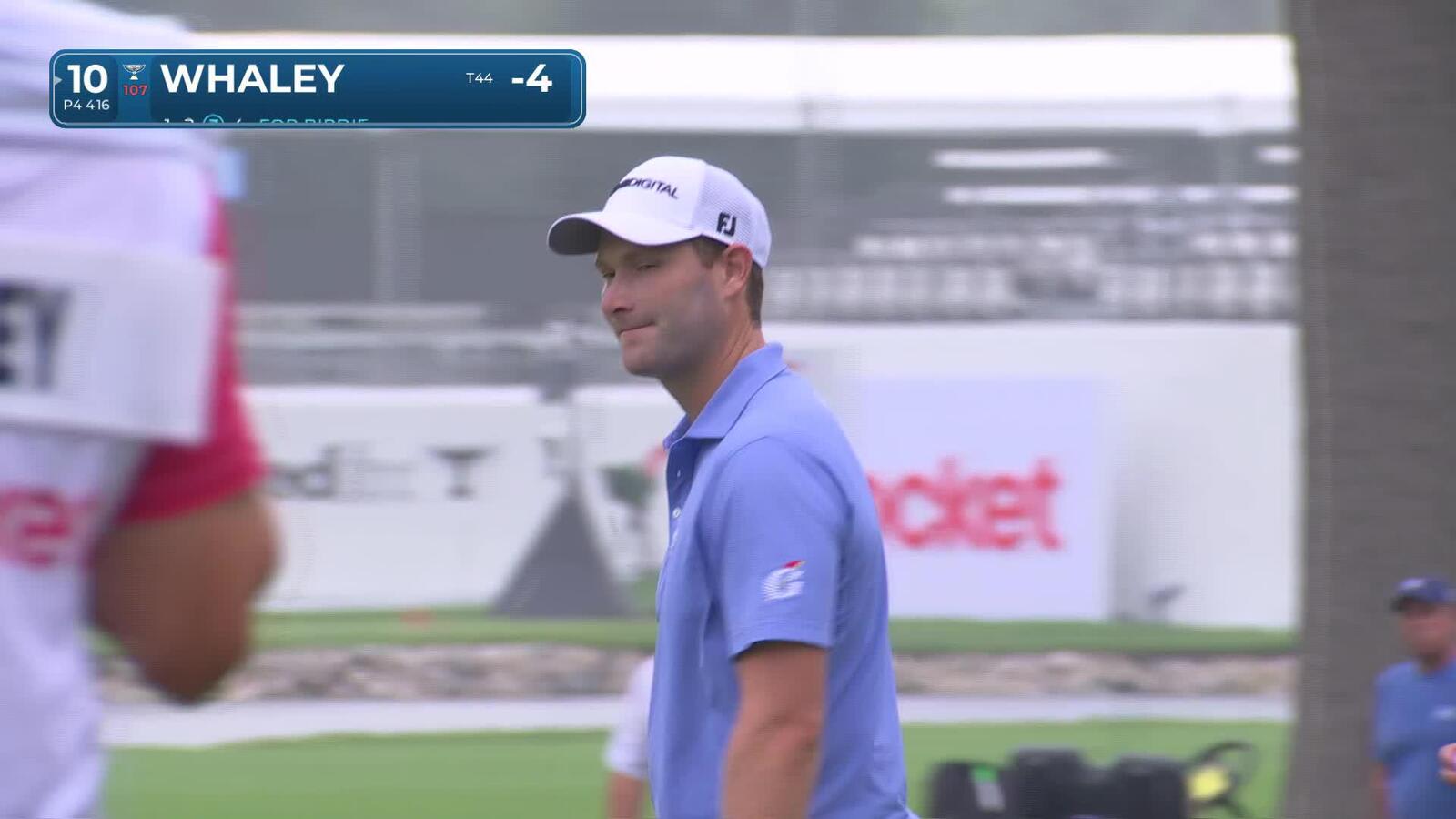 Vince Whaley begins round with 41-foot birdie putt at Rocket Classic