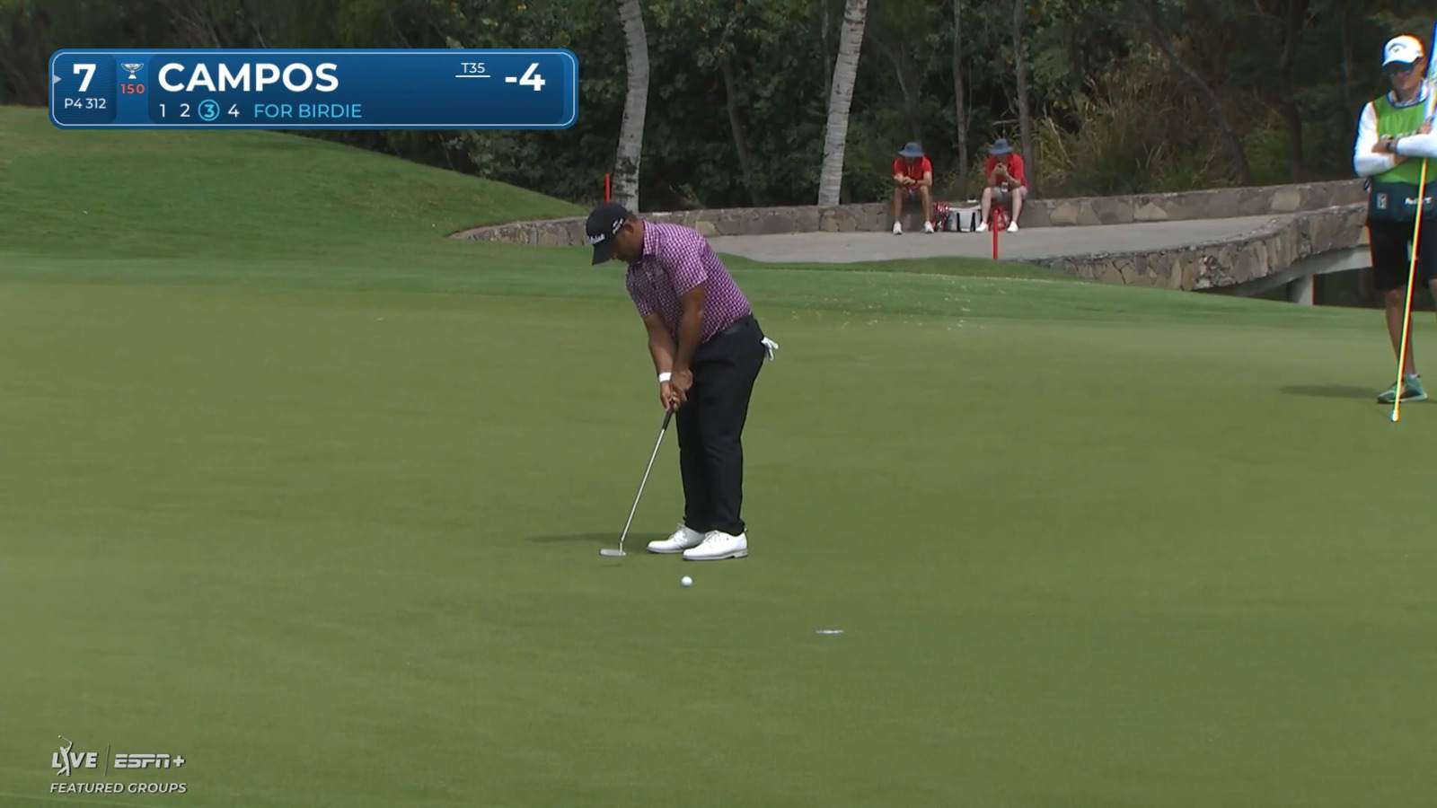 Rafael Campos drips in birdie putt at Mexico Open