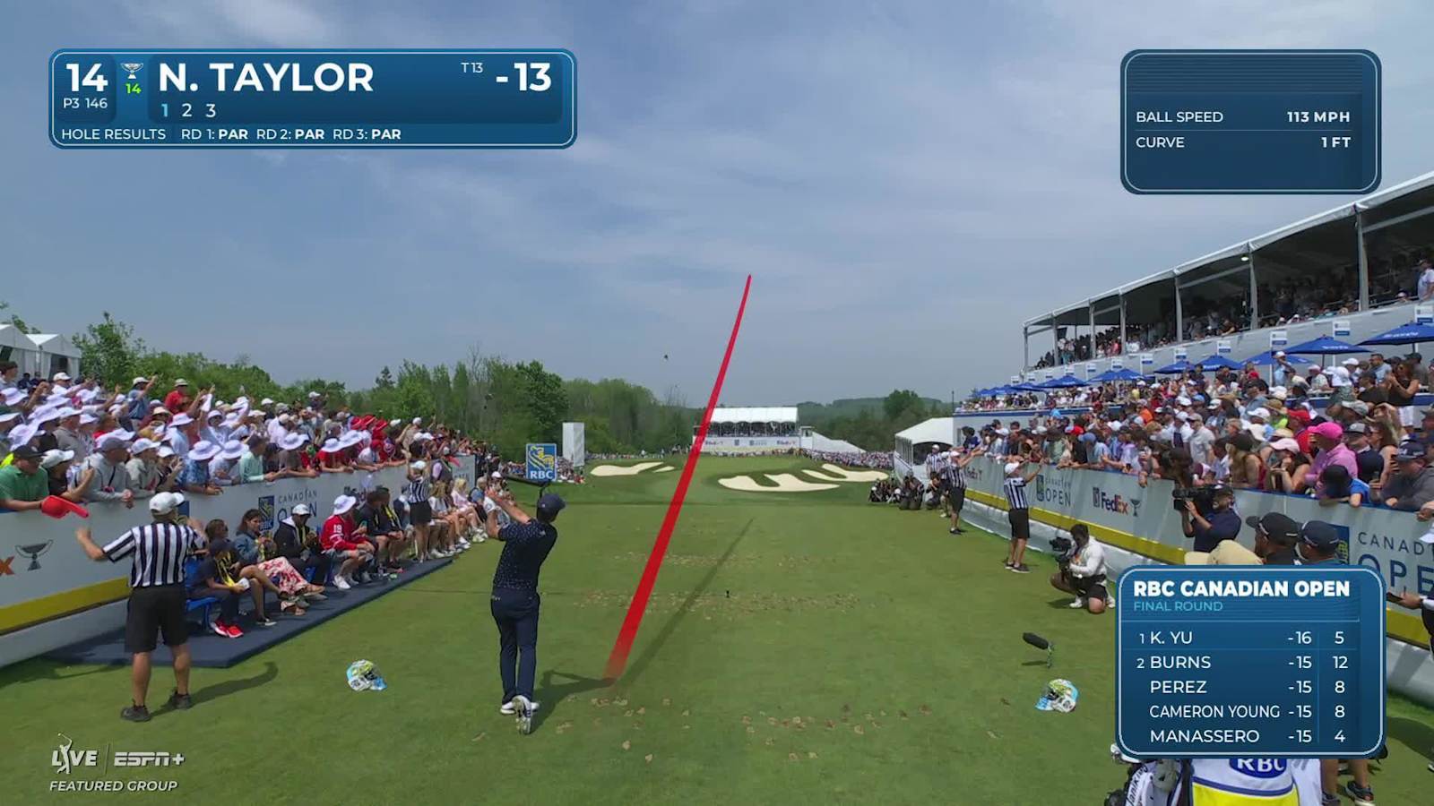 Nick Taylor holes electric birdie putt from the fringe at RBC Canadian