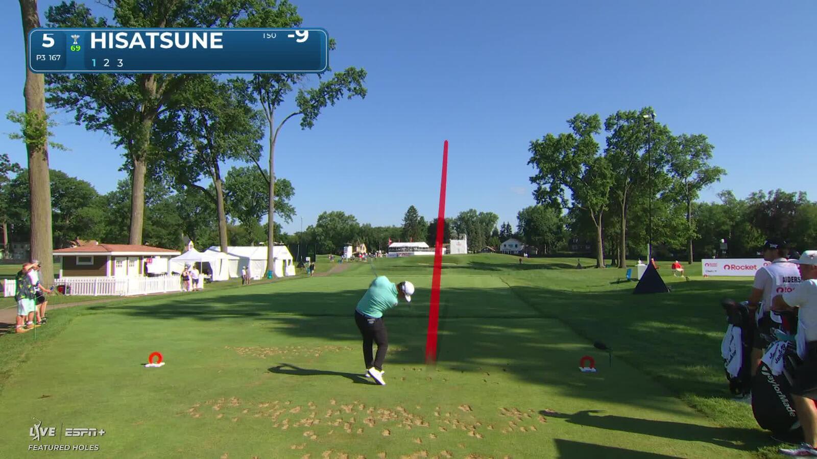 Ryo Hisatsune makes birdie on No. 5 at Rocket Classic