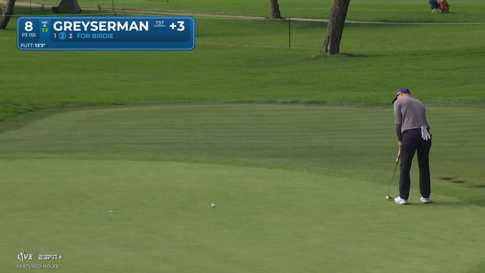 Max Greyserman pours in 13-footer for birdie at Genesis