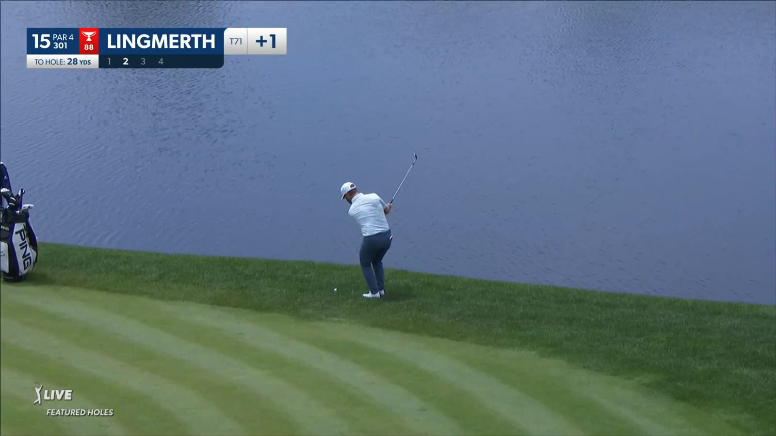 David Lingmerth gets up-and-down from greenside rough at Travelers