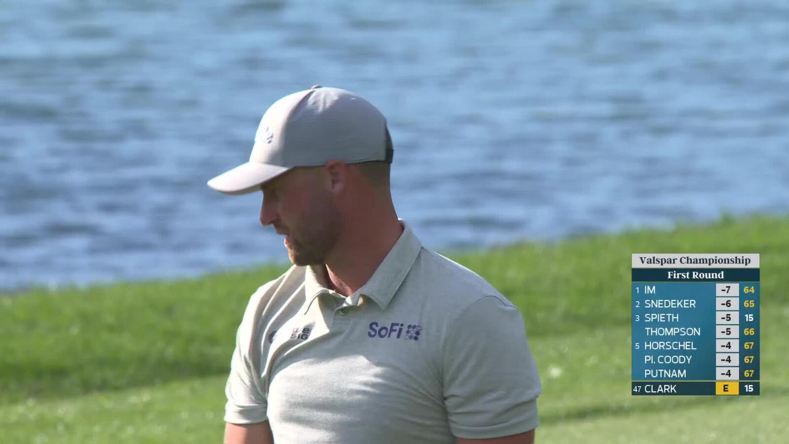 Wyndham Clark makes birdie on No. 16 at Valspar