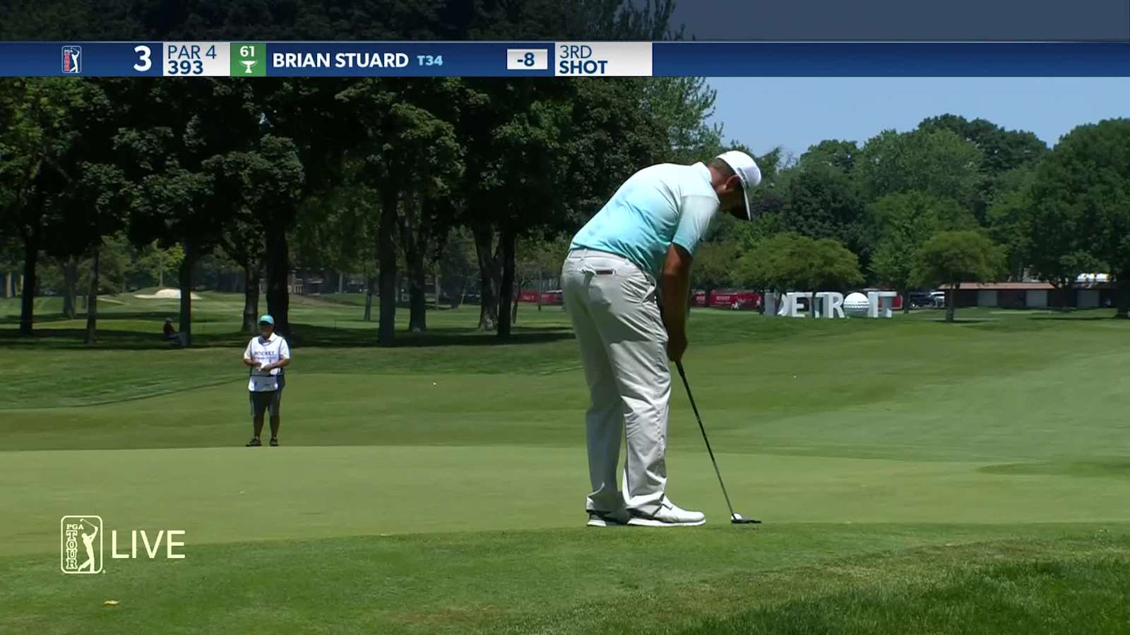 Brian Stuard makes birdie on No. 3 in Round 3 at Rocket Mortgage