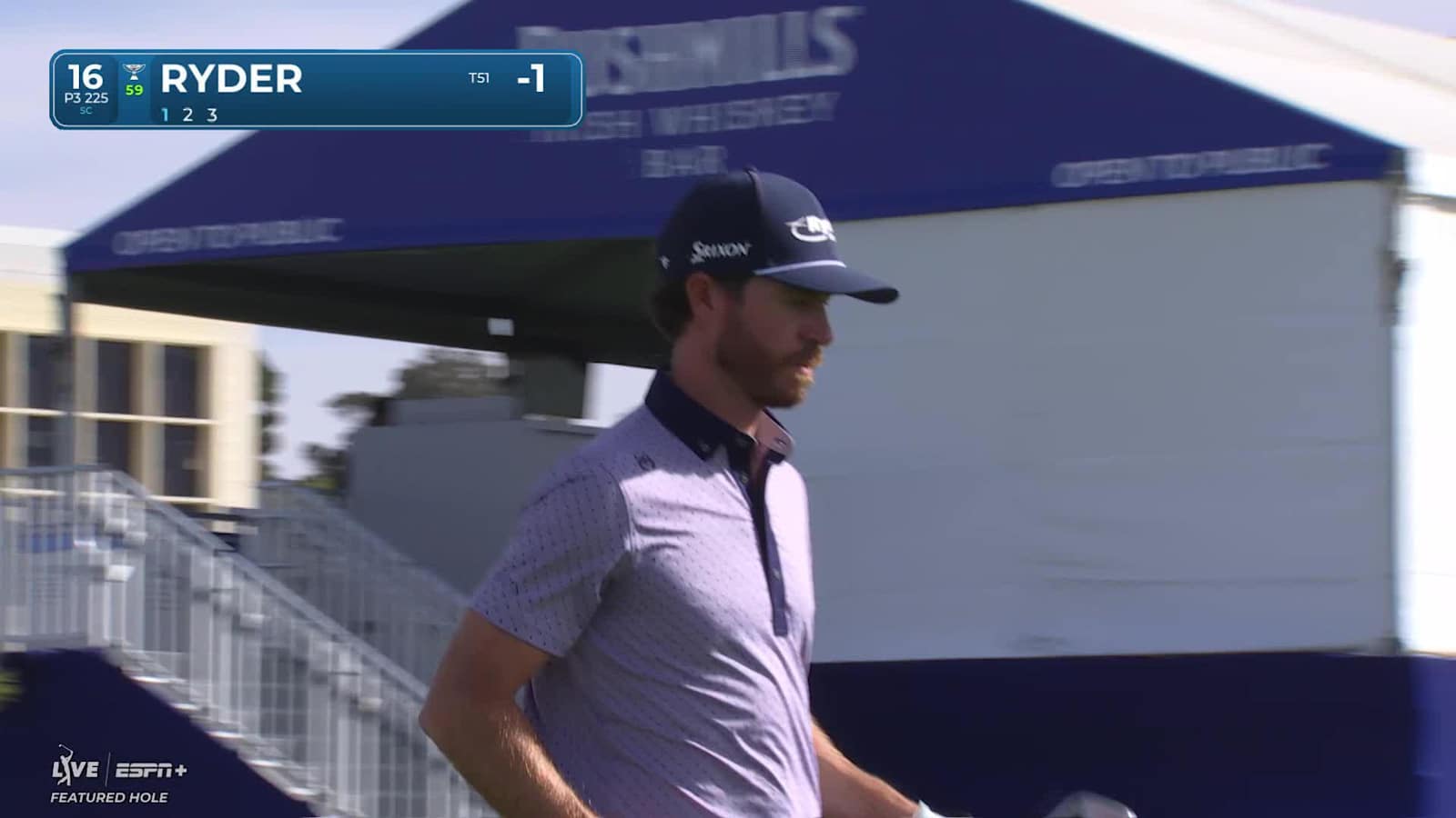 Sam Ryder hits it close from the tee and birdies at Farmers